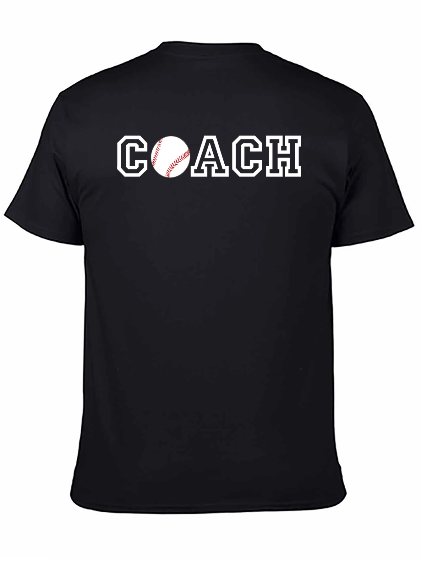 Baseball Coach T-Shirt - Black