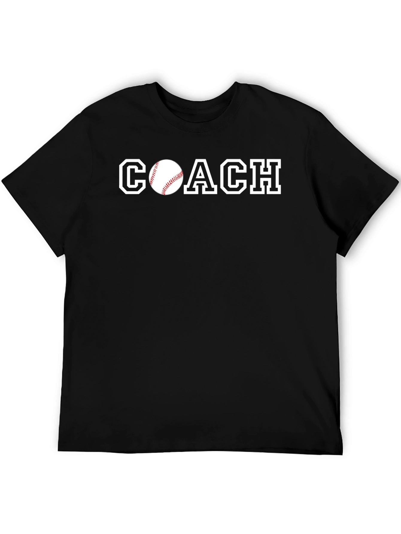 Baseball Coach T-Shirt - Black