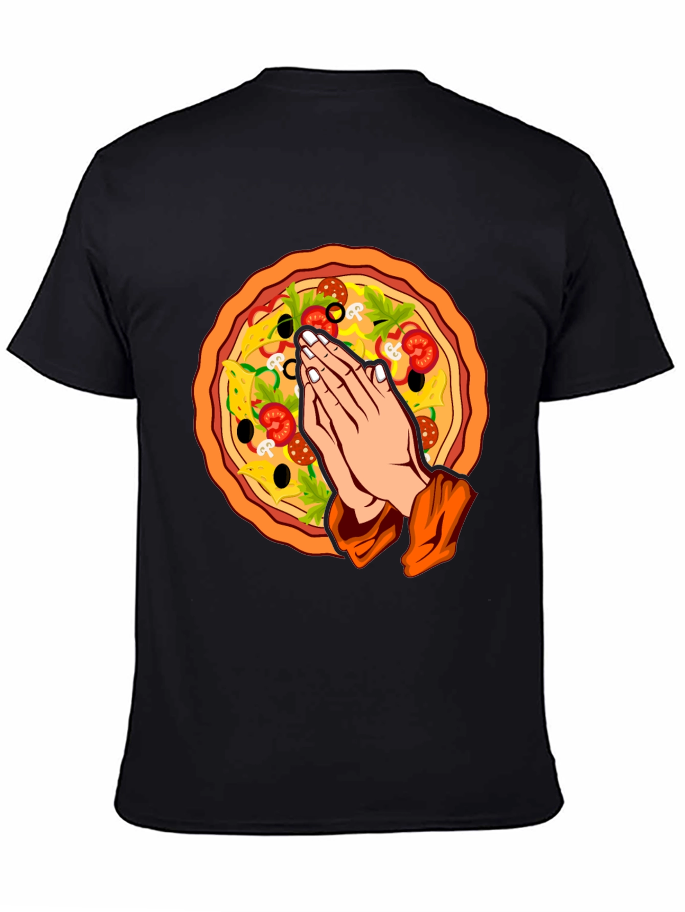 Pizza Prayer Graphic T-Shirt - Unique Foodie Tee