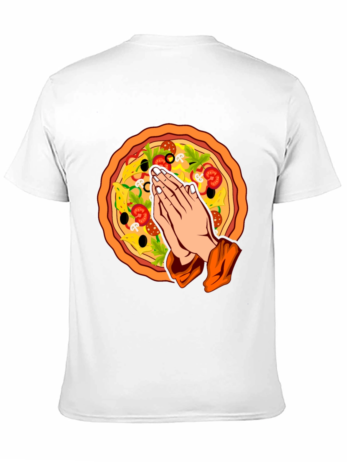 Pizza Prayer Graphic T-Shirt - Unique Foodie Tee