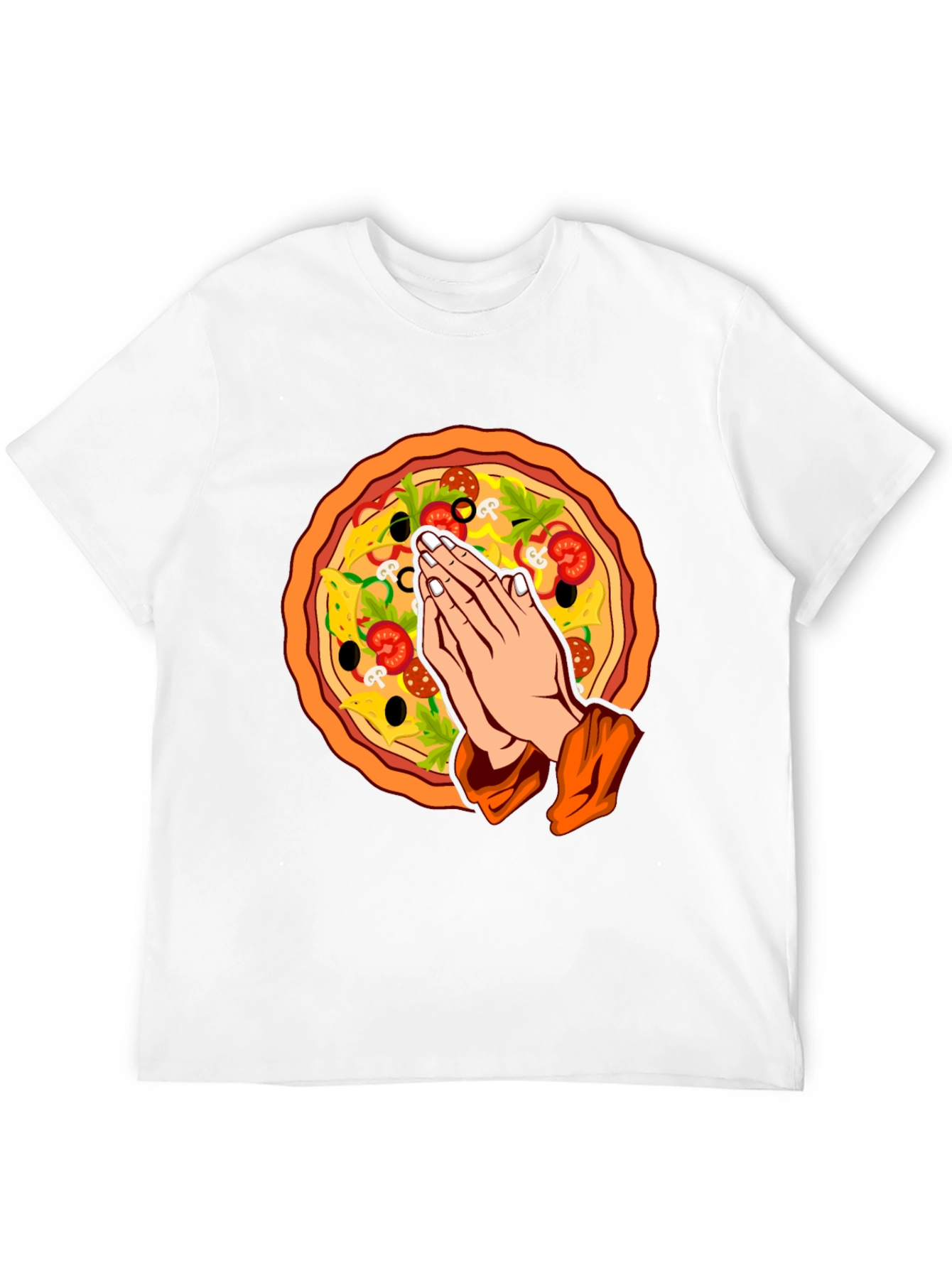 Pizza Prayer Graphic T-Shirt - Unique Foodie Tee