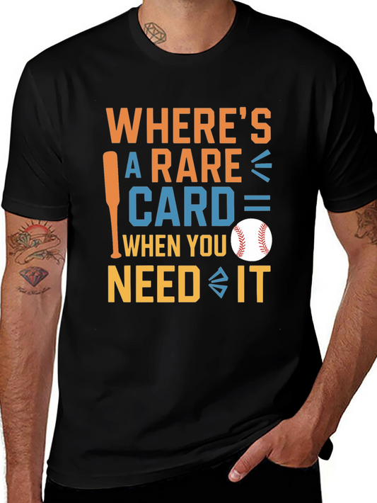 Baseball T-Shirt: Wheres a Rare Card When You Need It?