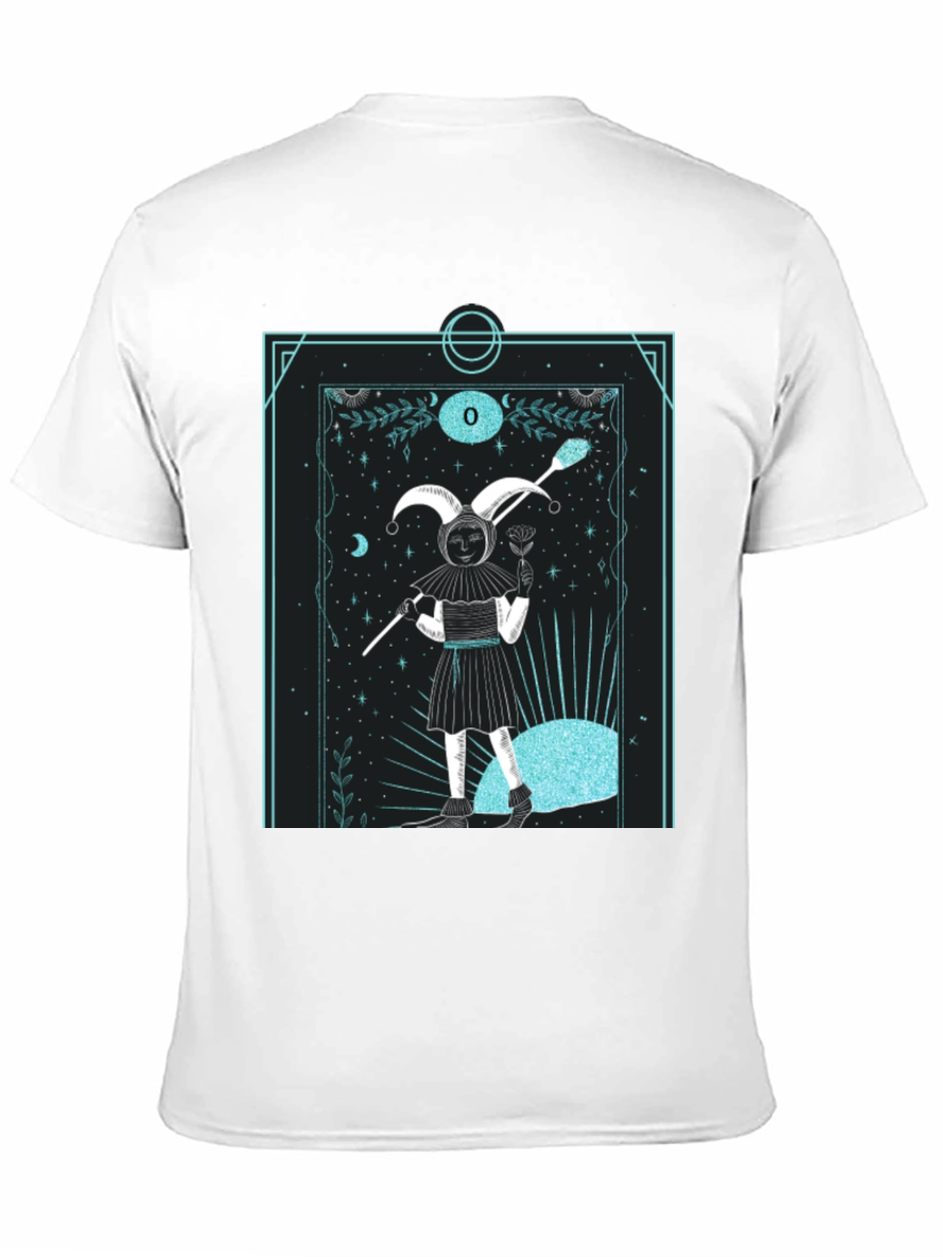 Jester Tarot Card Graphic Tee - Unique Design