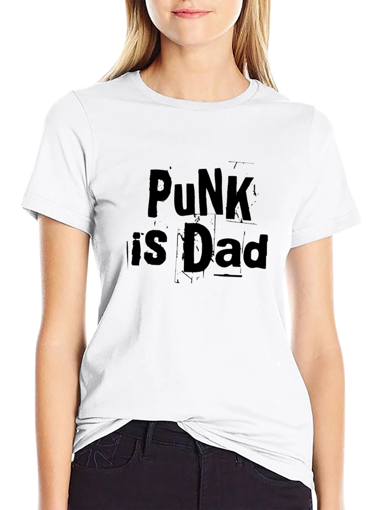 Punk is Dad Graphic T-Shirt - Black