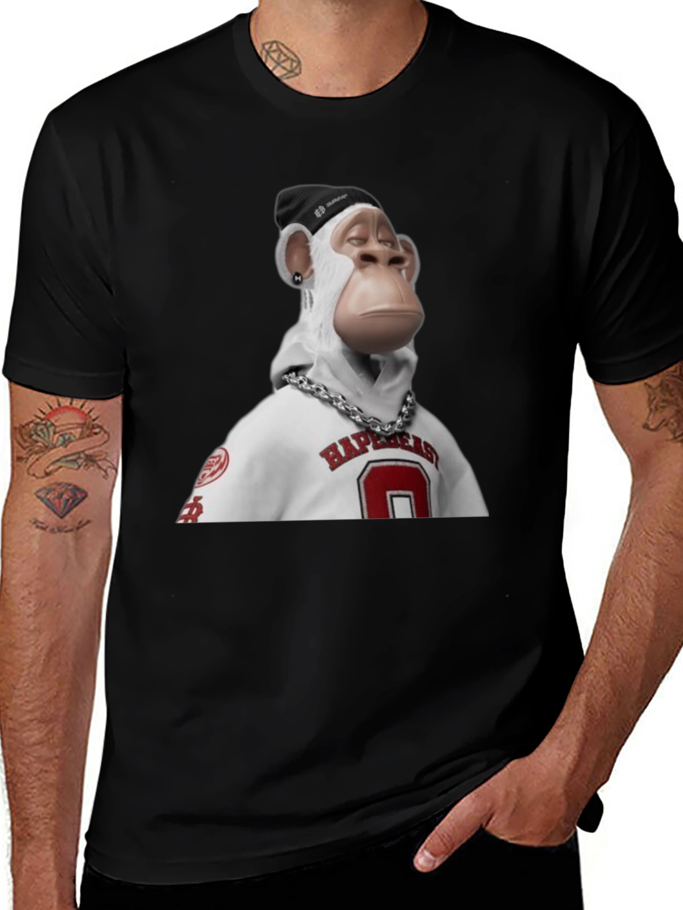 Bored Ape NFT Black T-Shirt