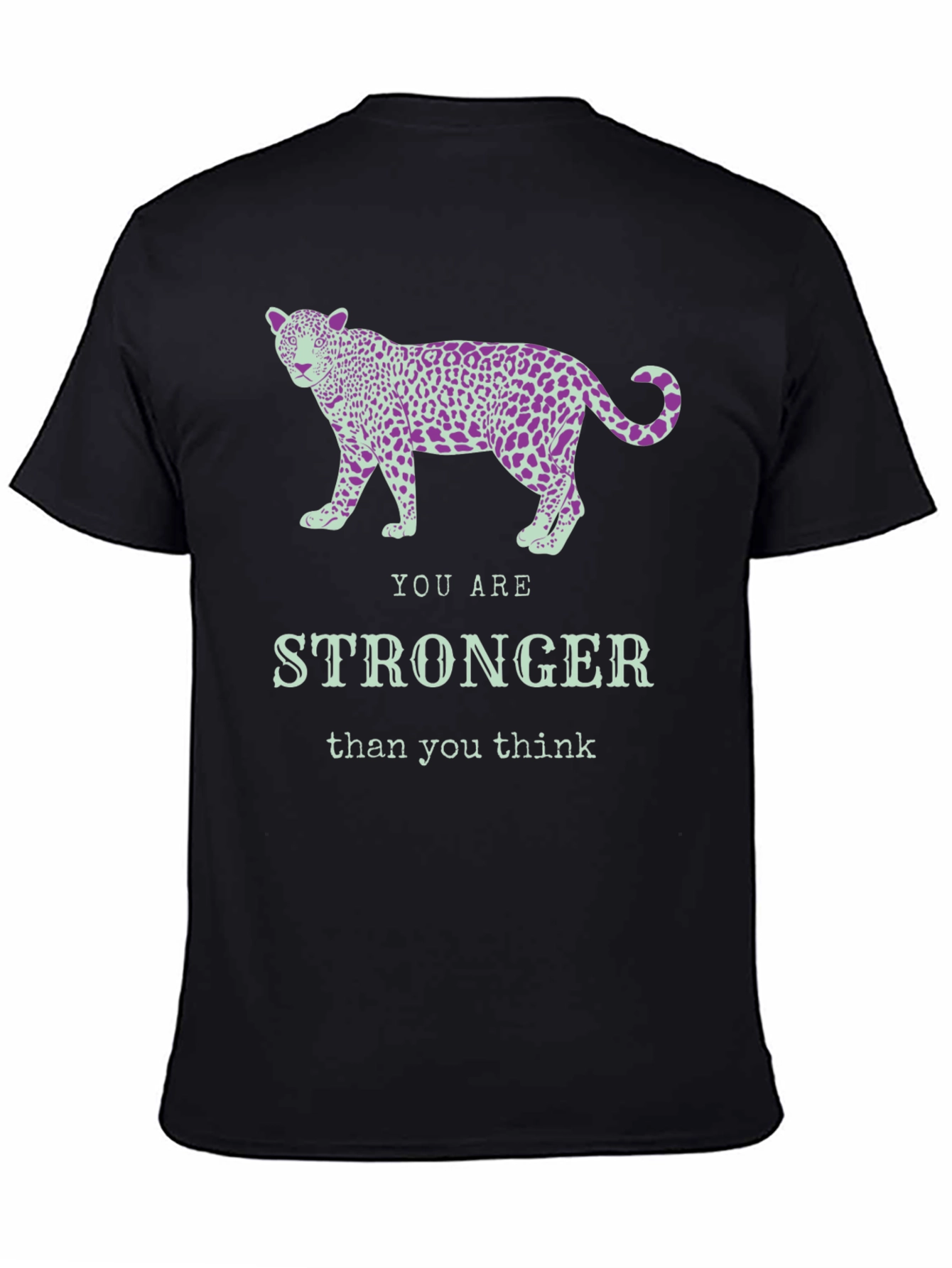 Stronger Leopard Graphic Tee