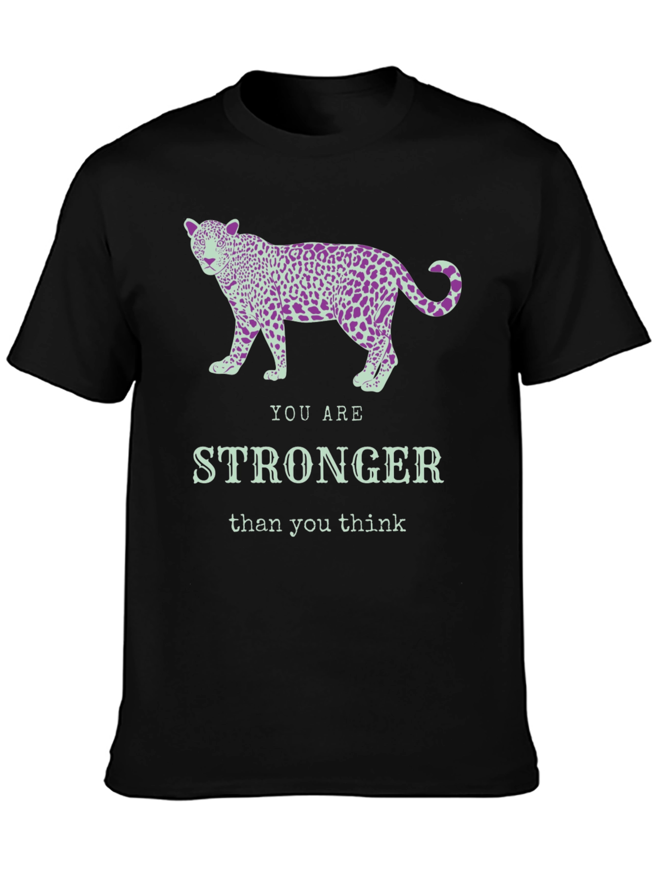 Stronger Leopard Graphic Tee