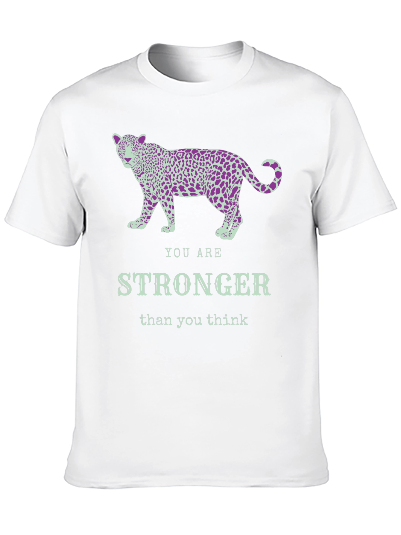 Stronger Leopard Graphic Tee