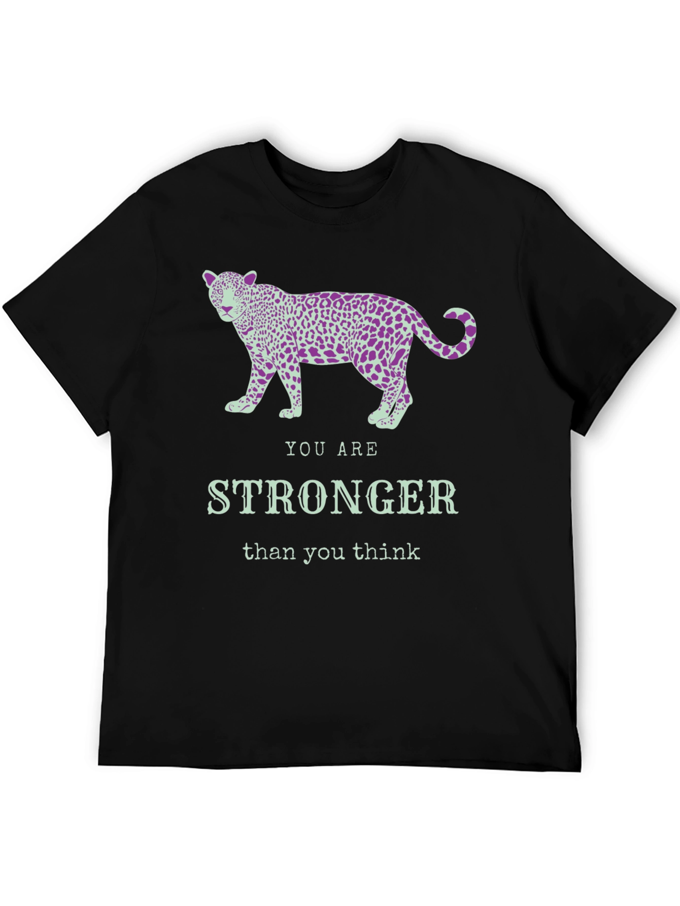 Stronger Leopard Graphic Tee