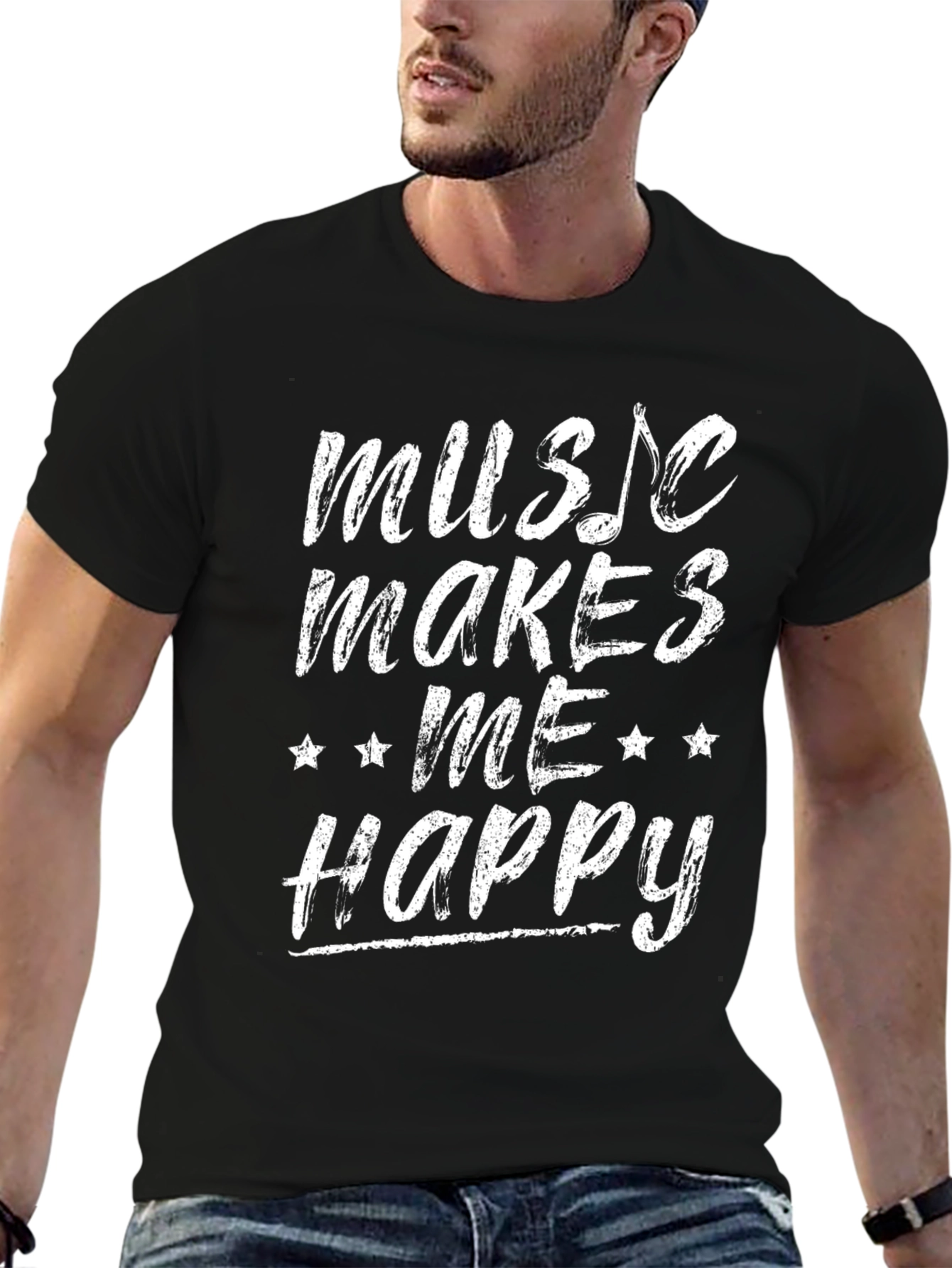 Music Makes Me Happy Graphic Tee