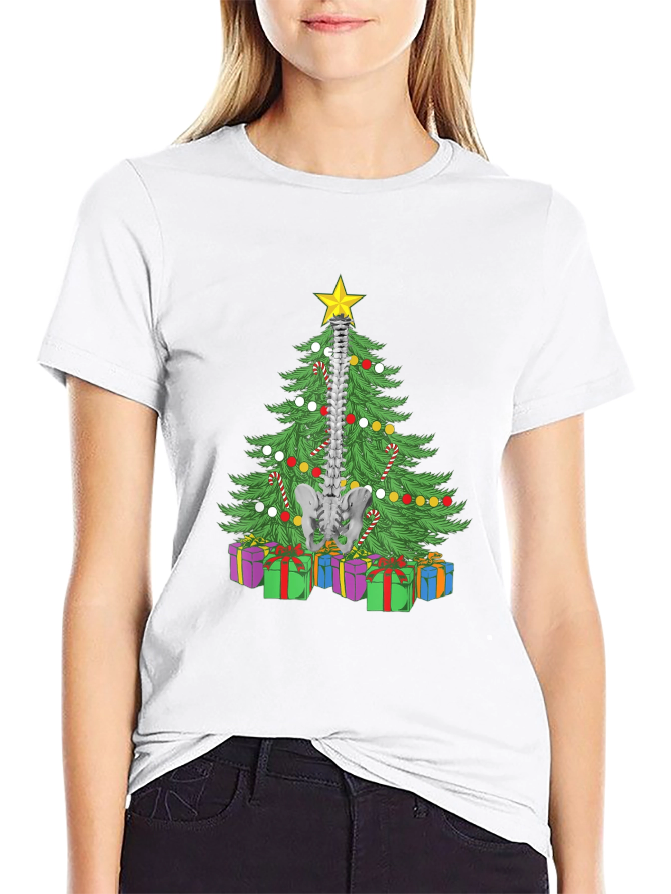 Chiropractor Christmas Tree T-Shirt