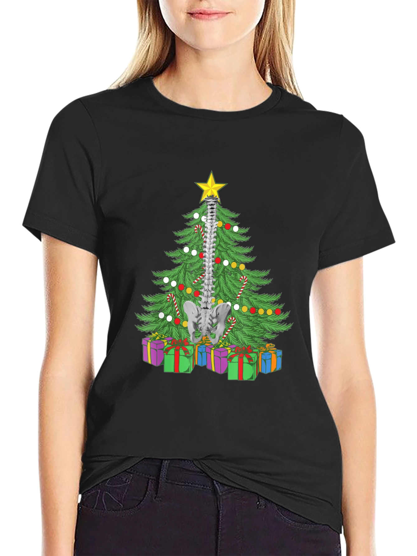 Chiropractor Christmas Tree T-Shirt