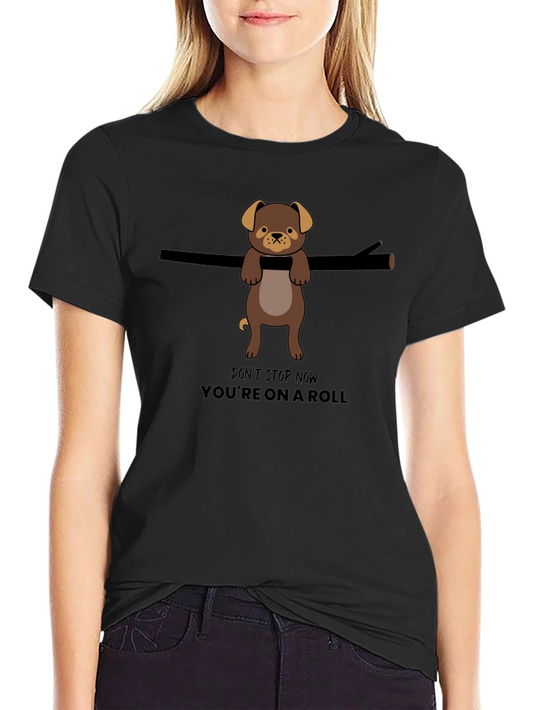 Cute Dog Roll Graphic Tee