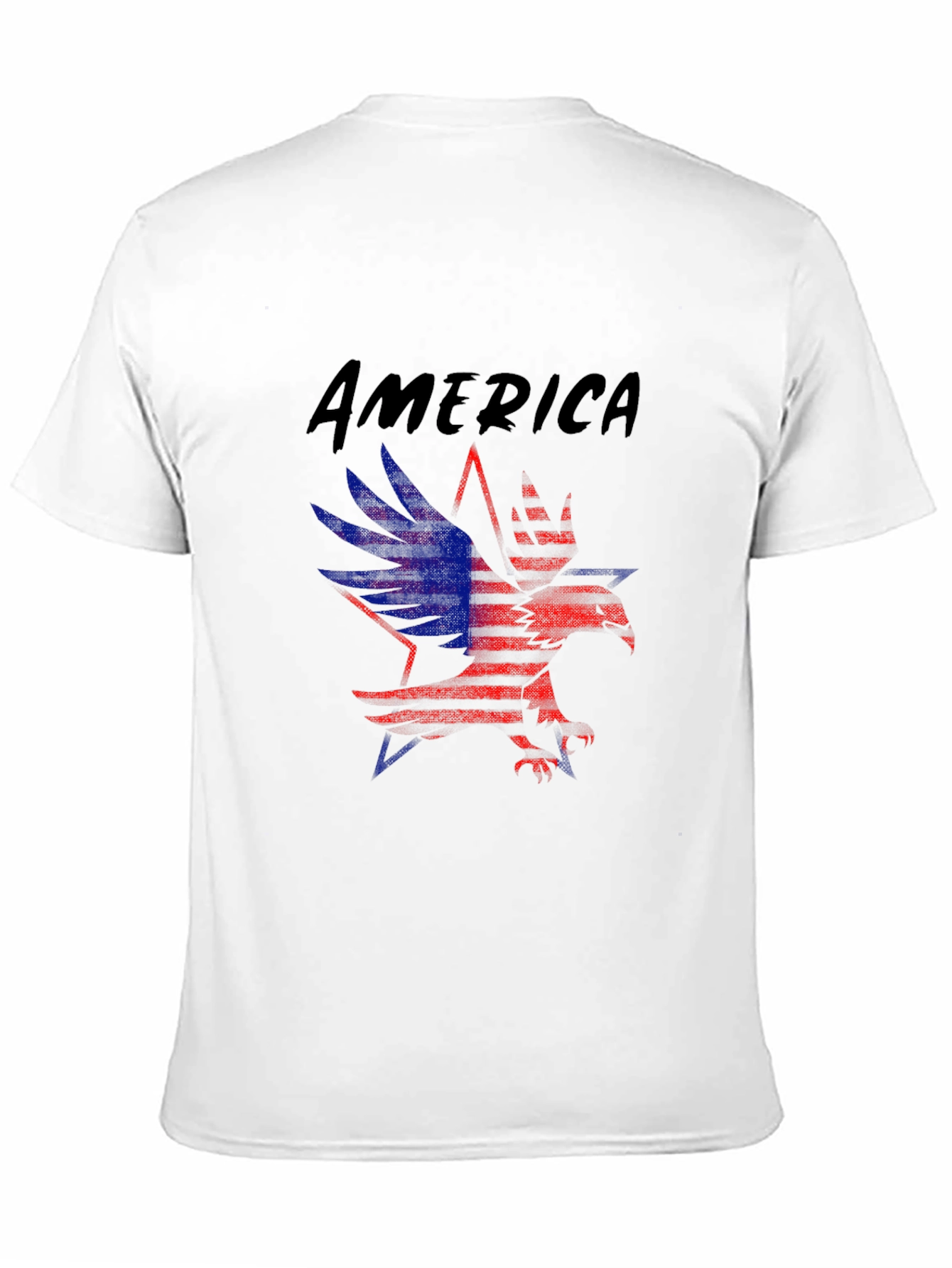 Patriotic America Eagle Graphic T-Shirt