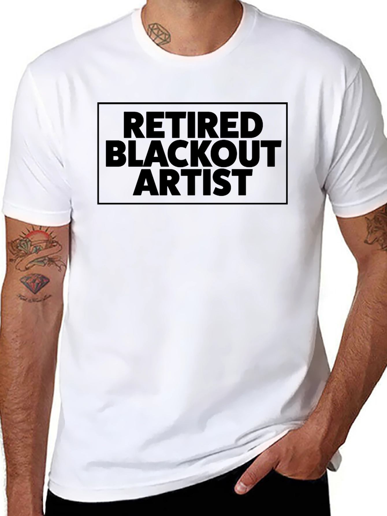 Retired Blackout Artist Graphic Tee - Comfortable Fit