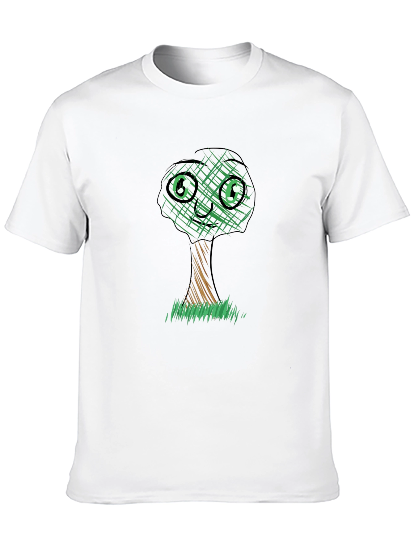 Cute Tree Graphic Tee - Black Unisex T-Shirt