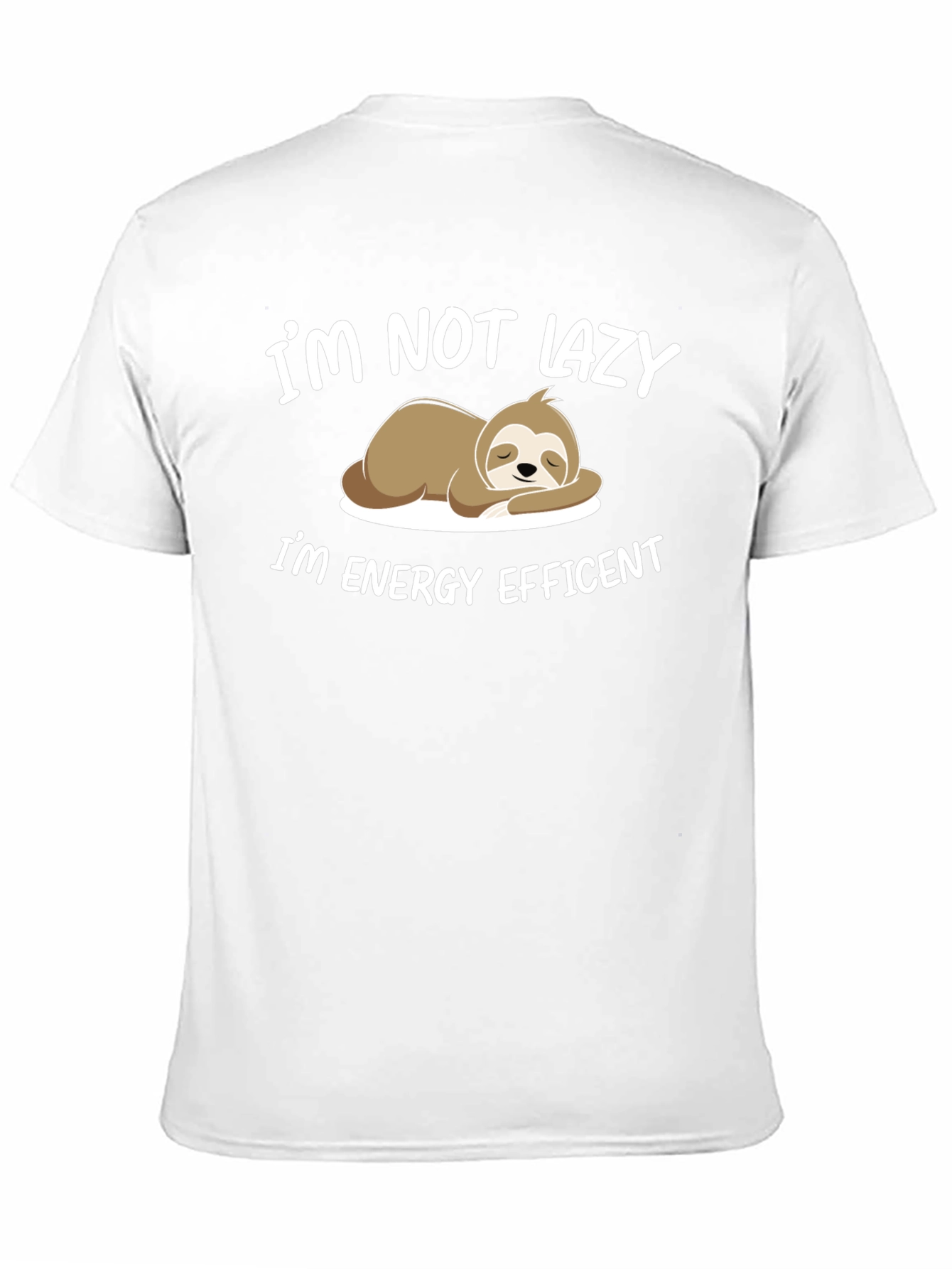 Funny Sloth Energy Efficient T-Shirt
