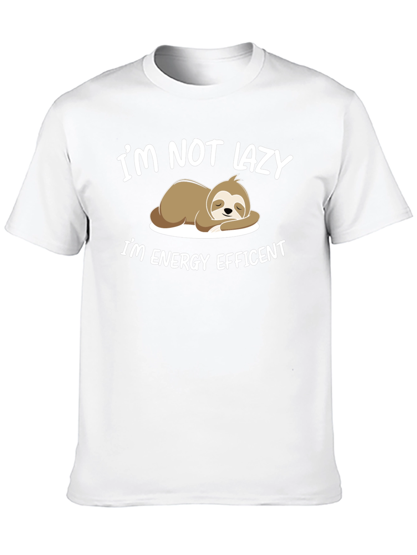 Funny Sloth Energy Efficient T-Shirt