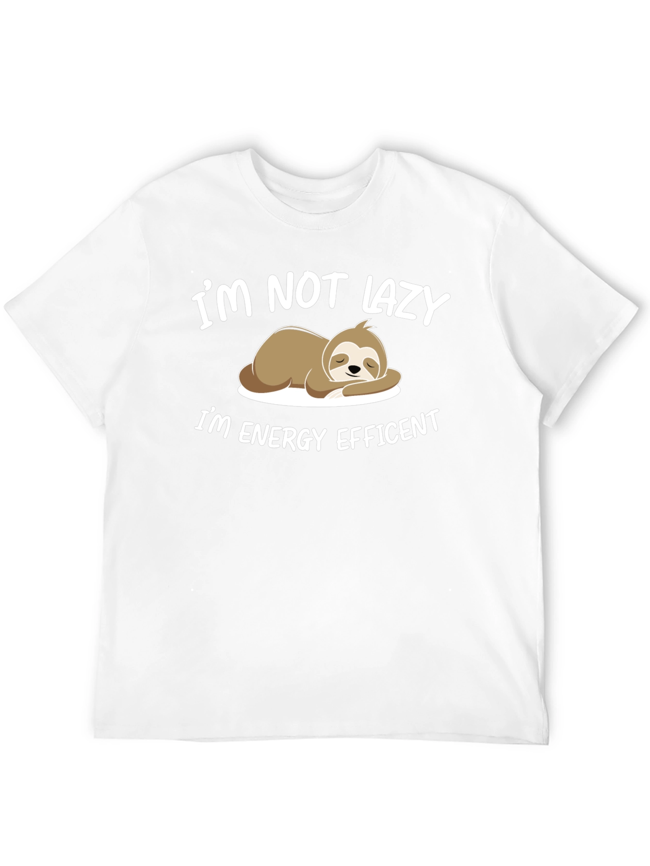 Funny Sloth Energy Efficient T-Shirt