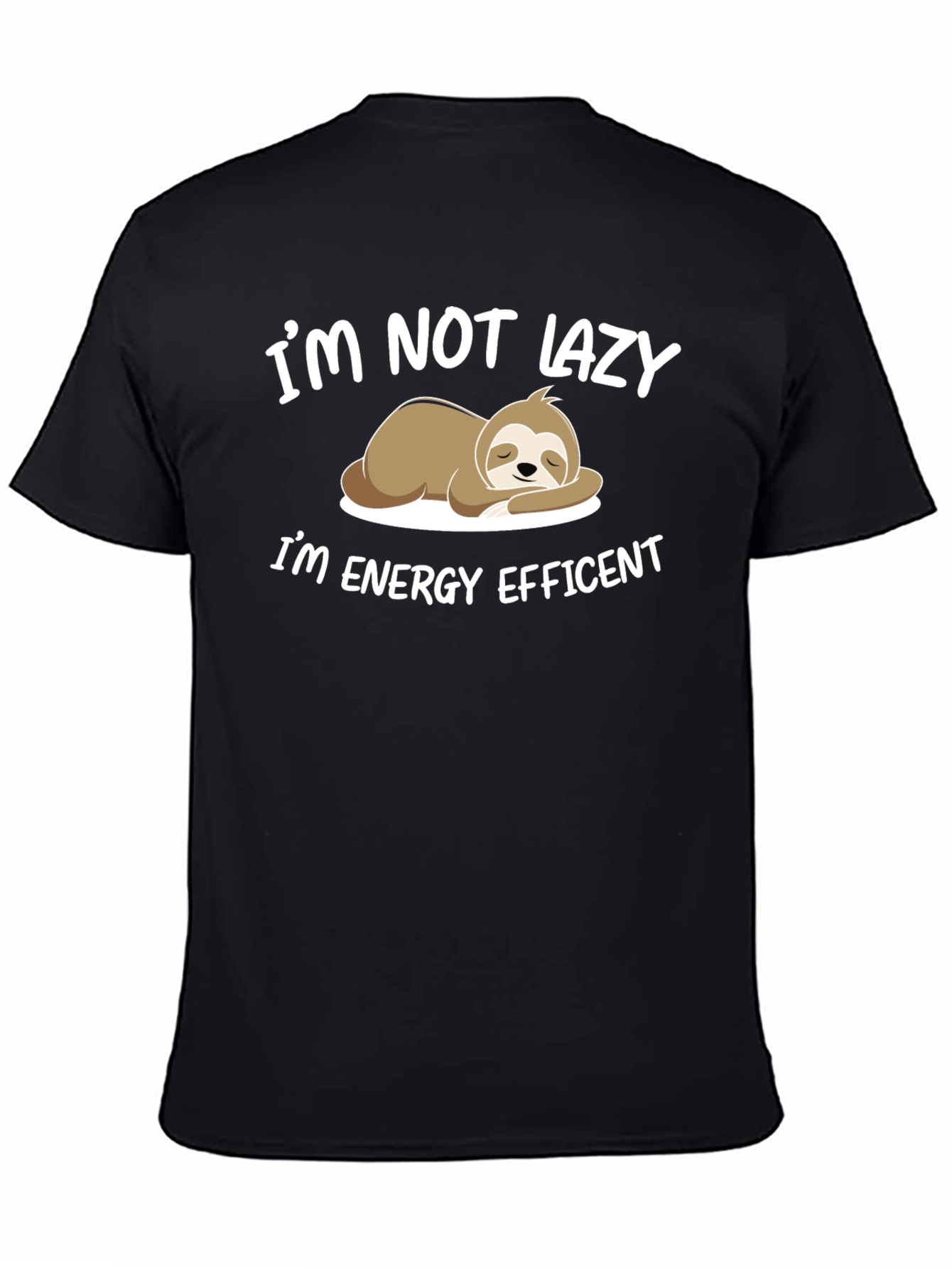 Funny Sloth Energy Efficient T-Shirt