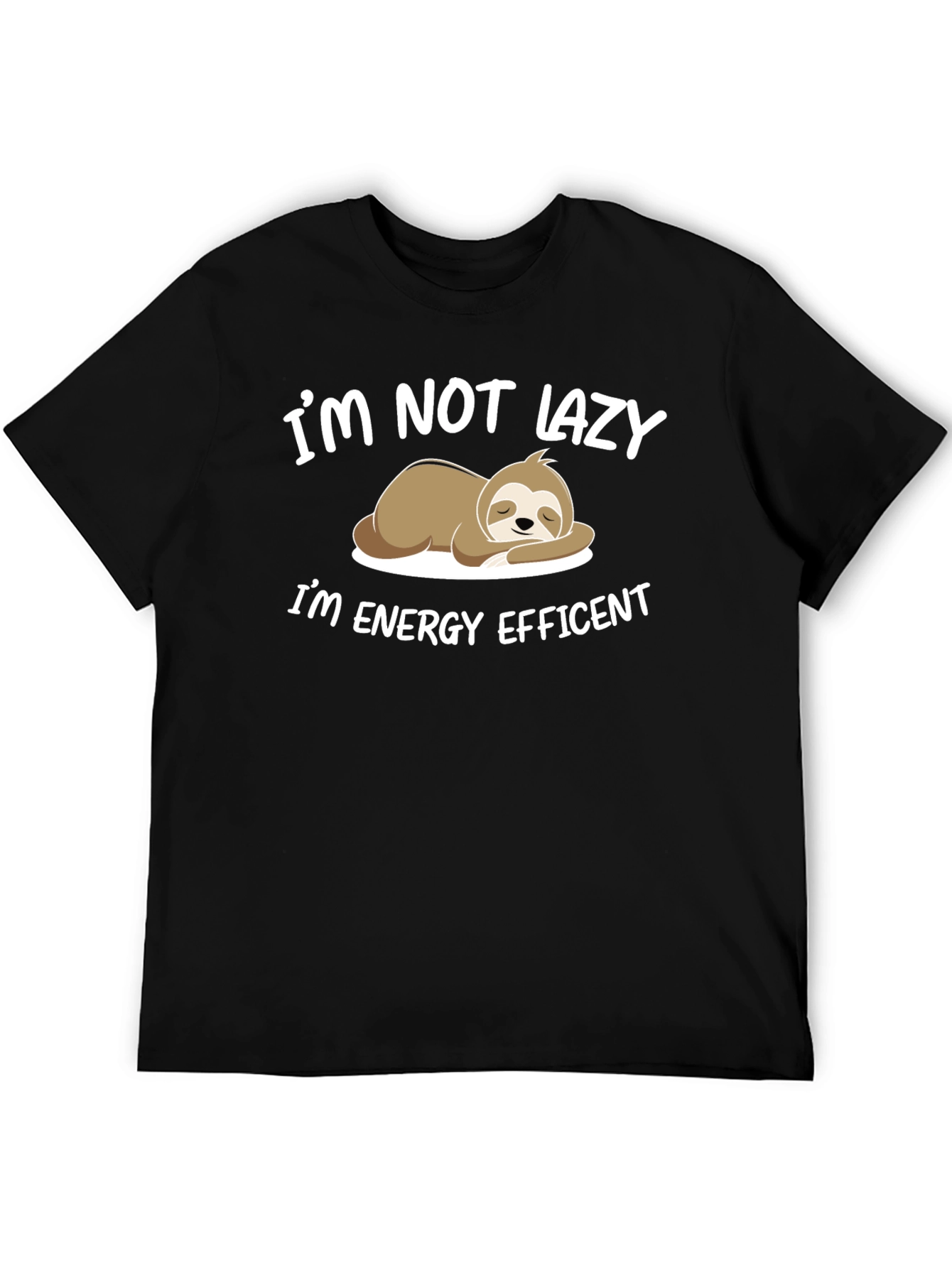 Funny Sloth Energy Efficient T-Shirt