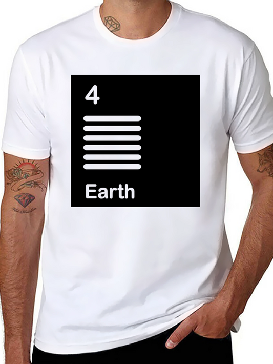 Earth Element Black Graphic T-Shirt - Unisex