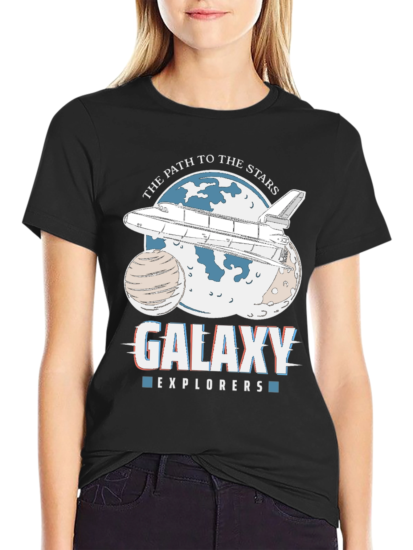Galaxy Explorers Space Shuttle Graphic Tee