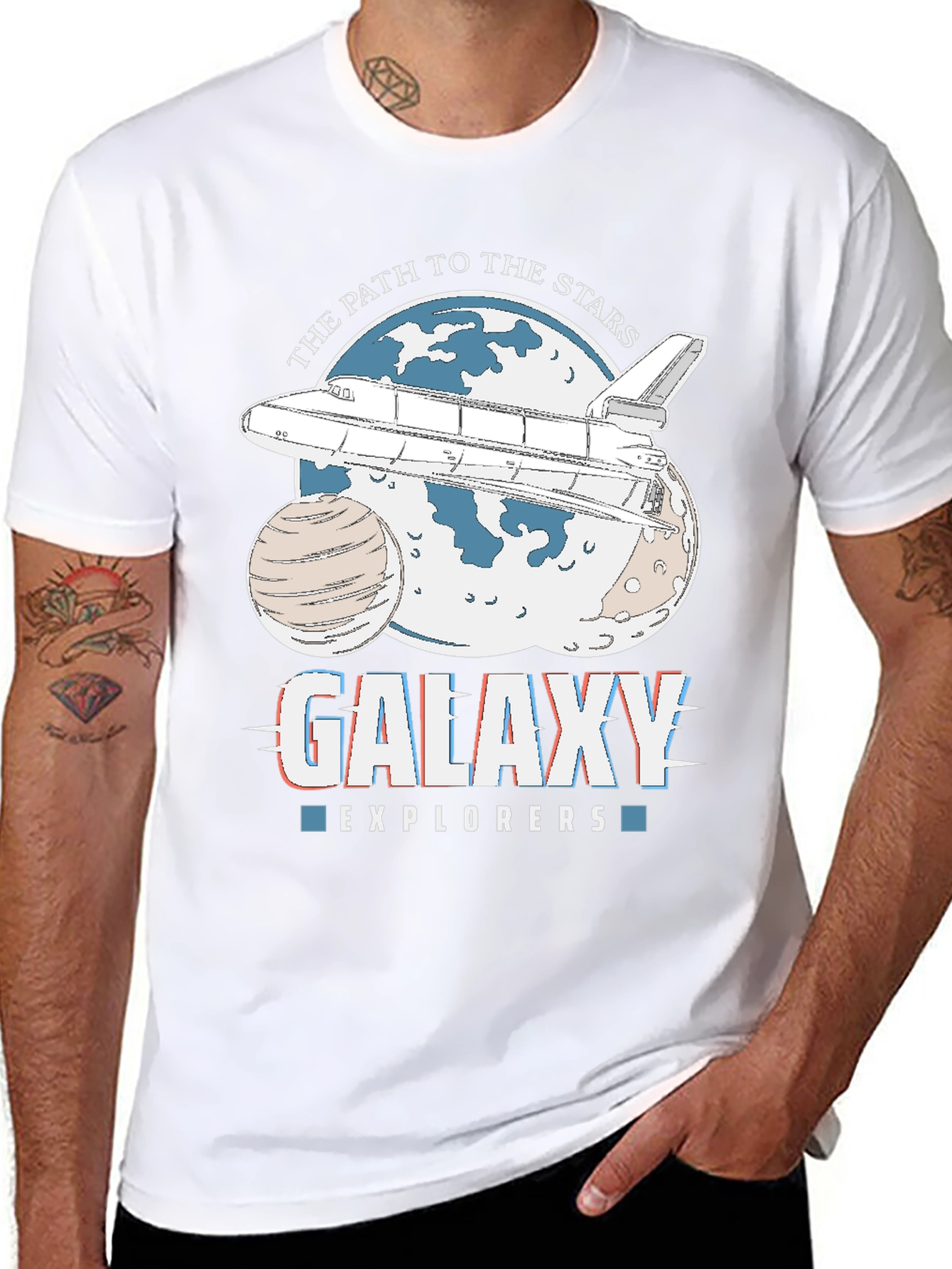 Galaxy Explorers Space Shuttle Graphic Tee