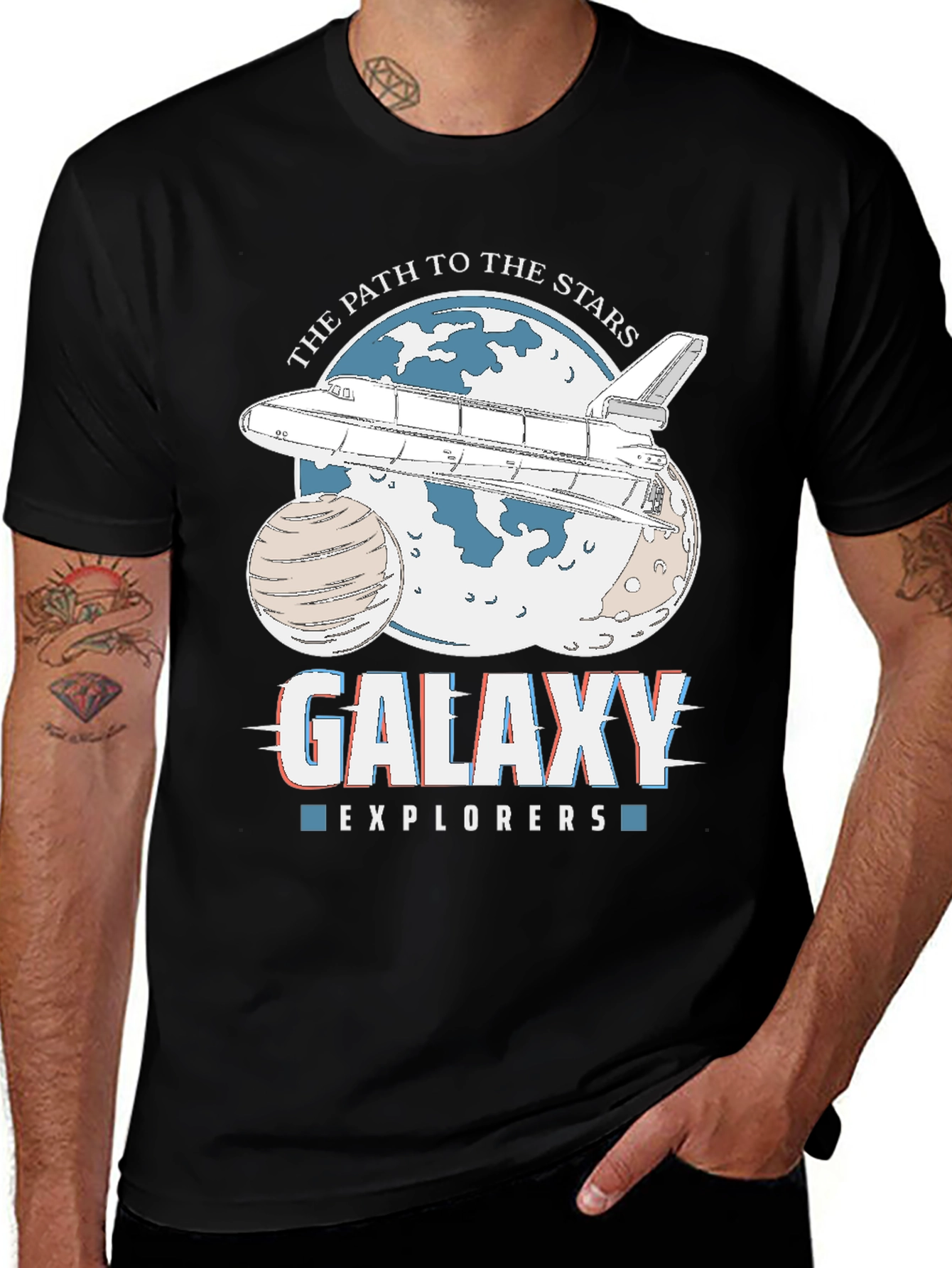Galaxy Explorers Space Shuttle Graphic Tee