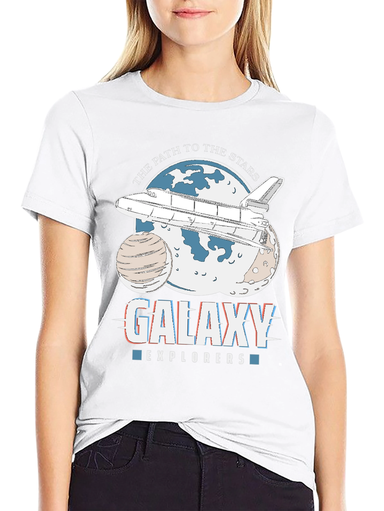Galaxy Explorers Space Shuttle Graphic Tee