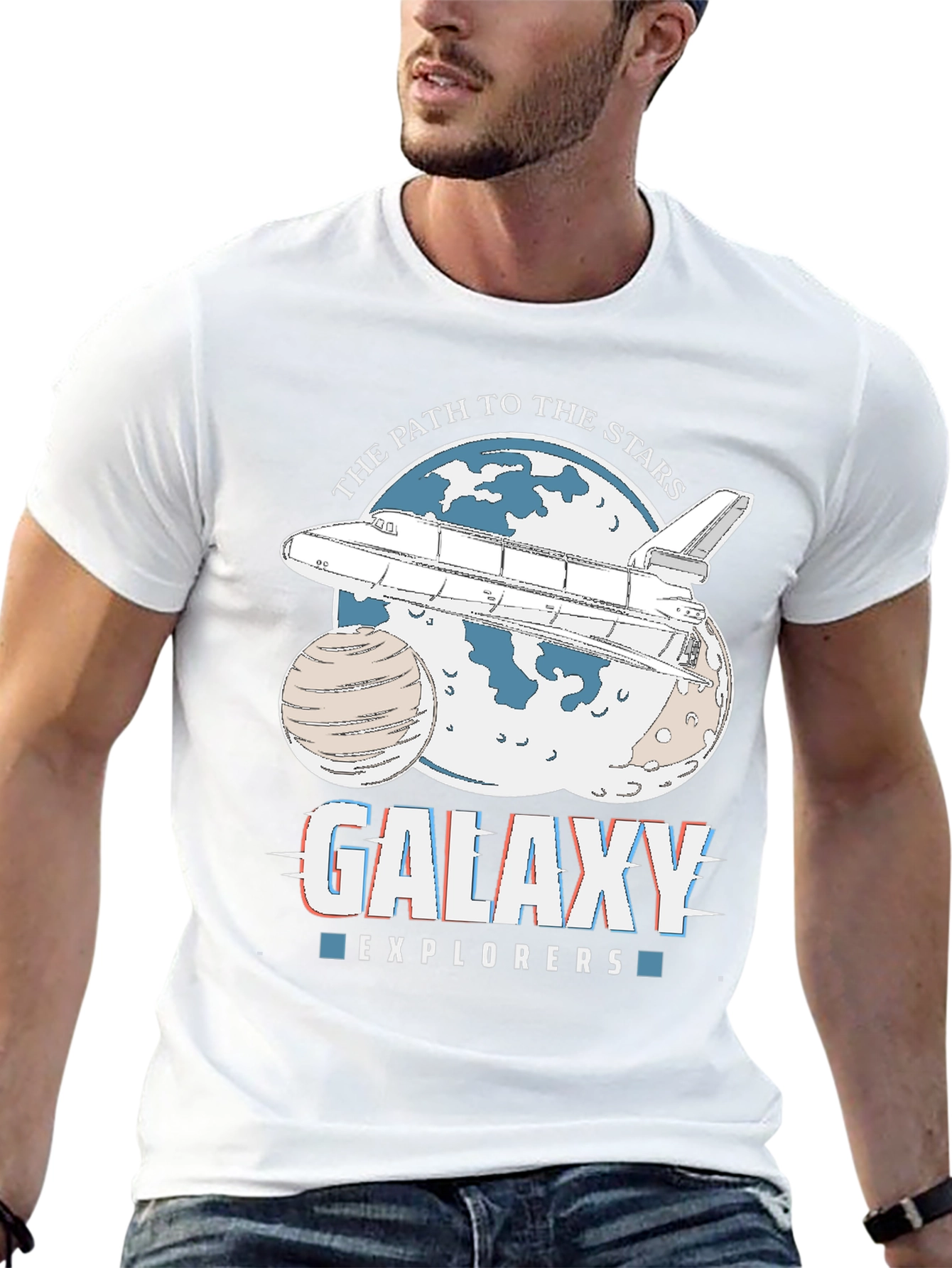 Galaxy Explorers Space Shuttle Graphic Tee