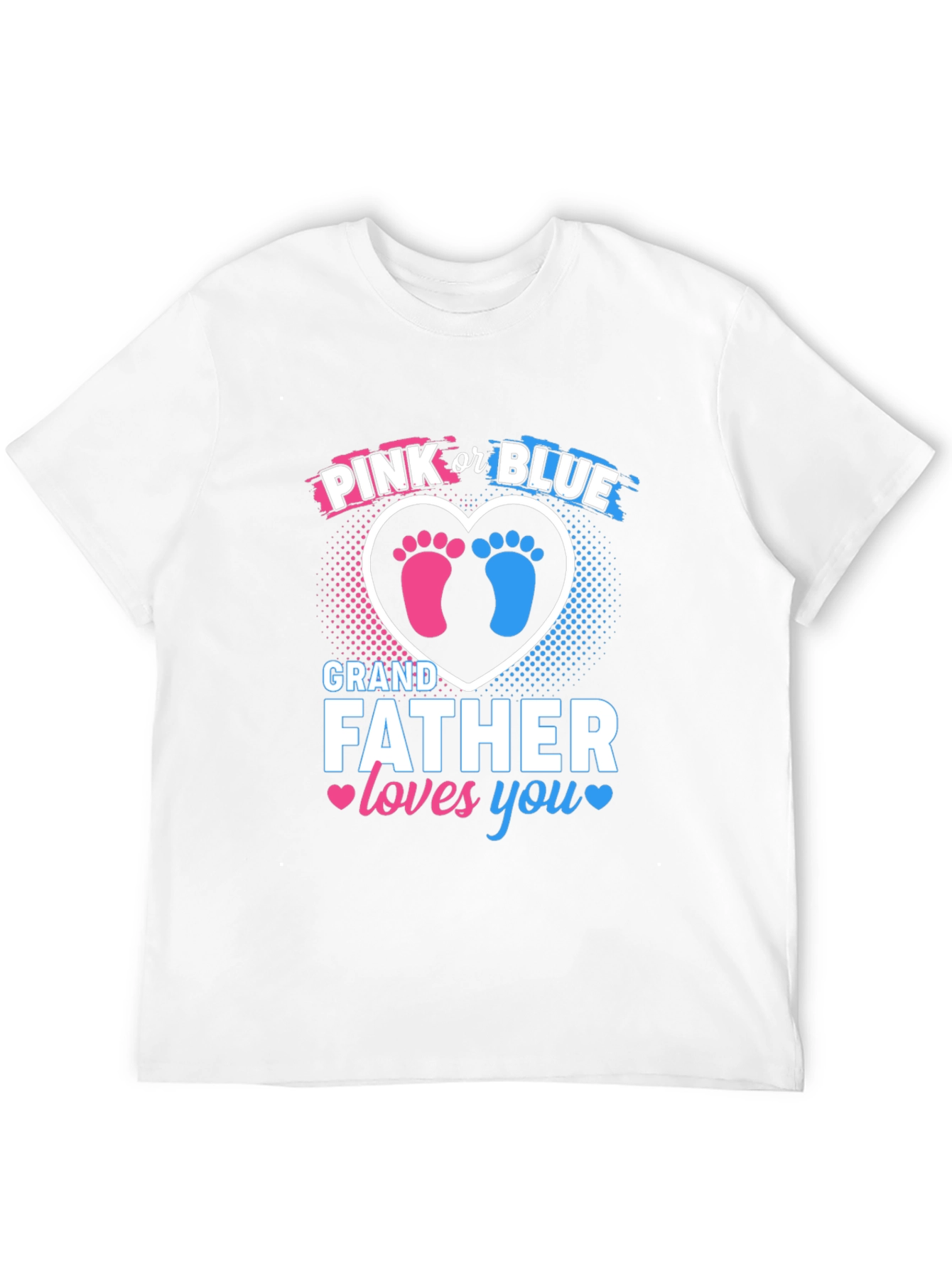 Pink or Blue Grandfather Gender Reveal T-Shirt