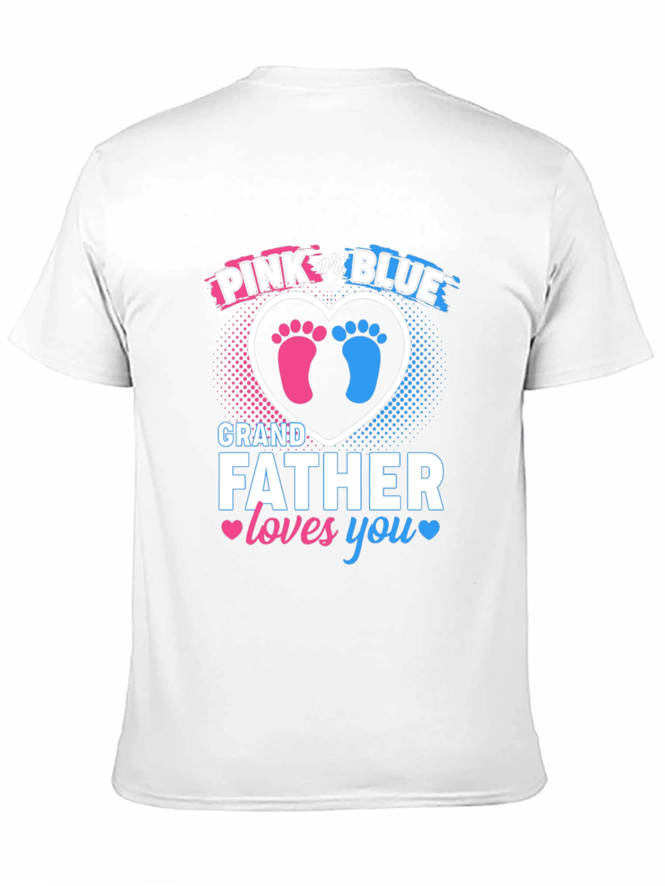 Pink or Blue Grandfather Gender Reveal T-Shirt