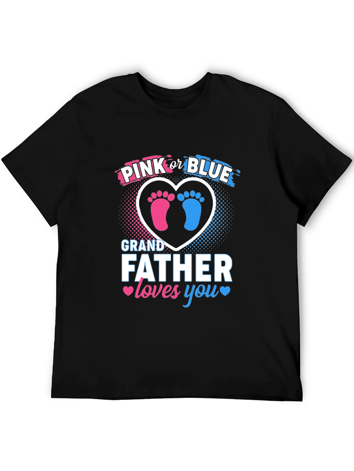 Pink or Blue Grandfather Gender Reveal T-Shirt