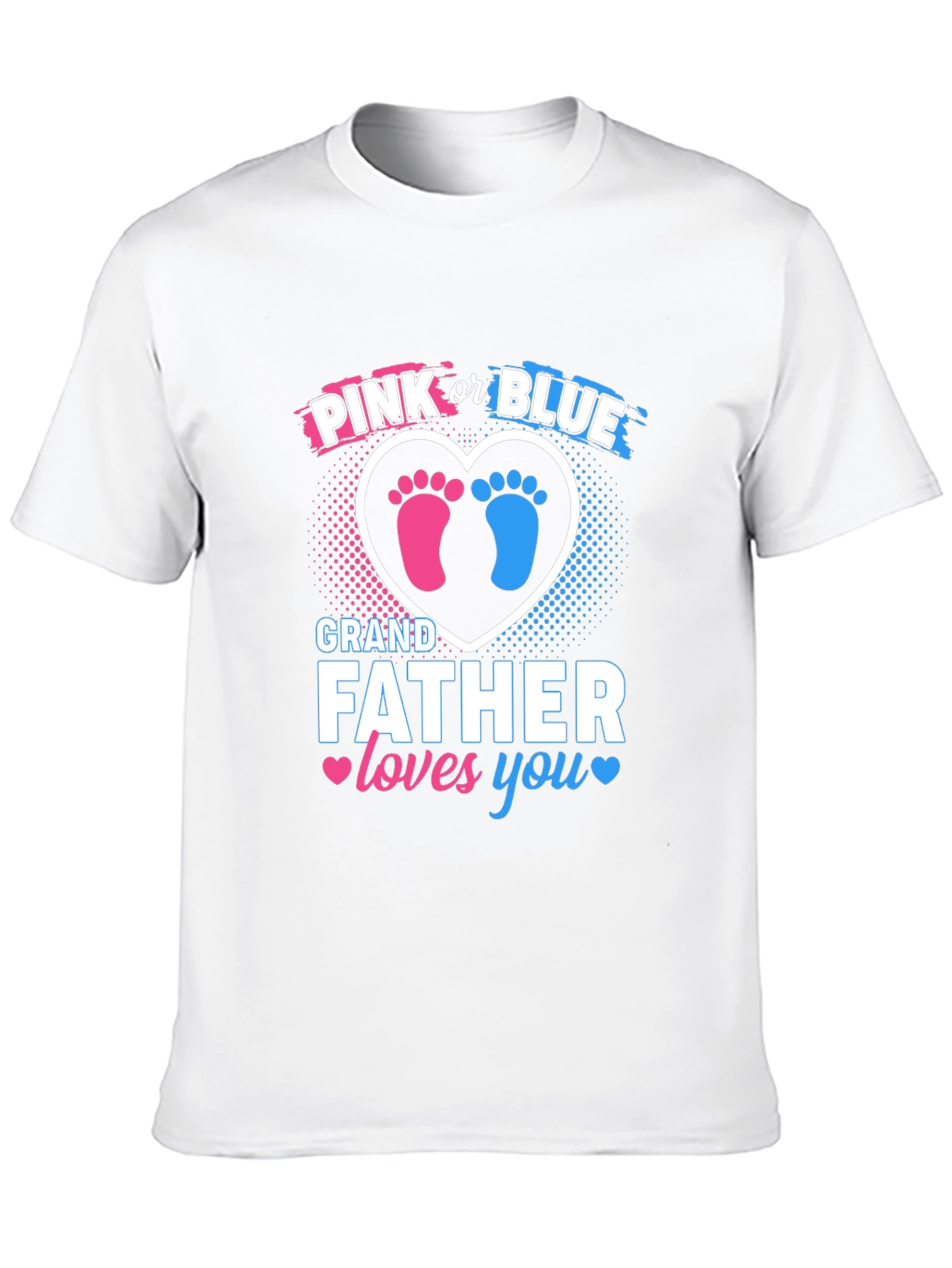 Pink or Blue Grandfather Gender Reveal T-Shirt