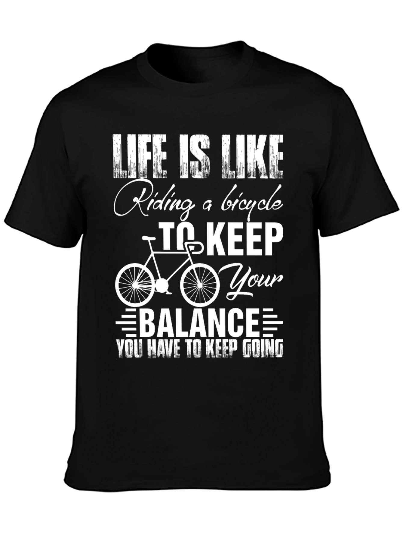 Life is Like Riding a Bicycle Graphic Tee