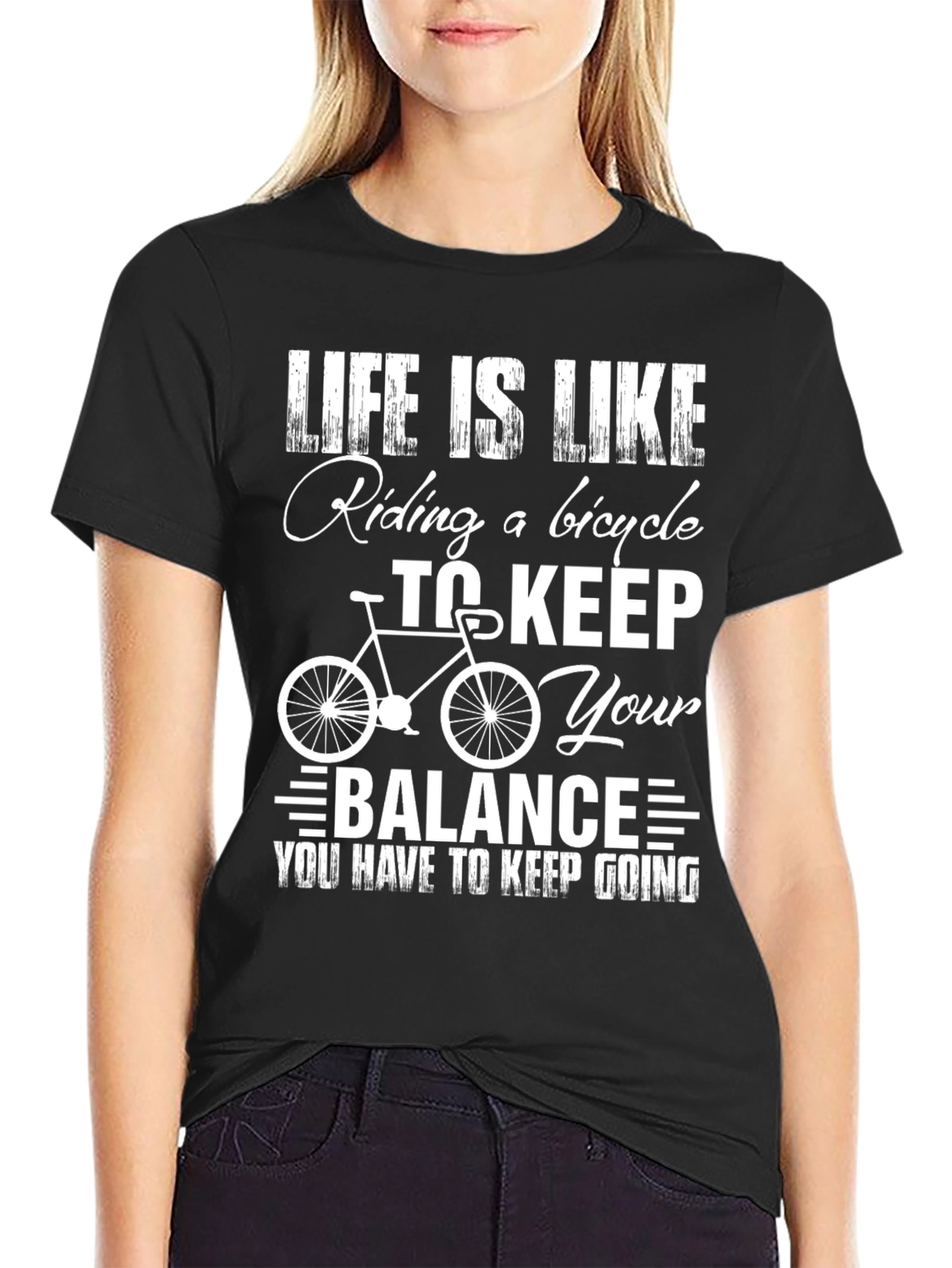Life is Like Riding a Bicycle Graphic Tee
