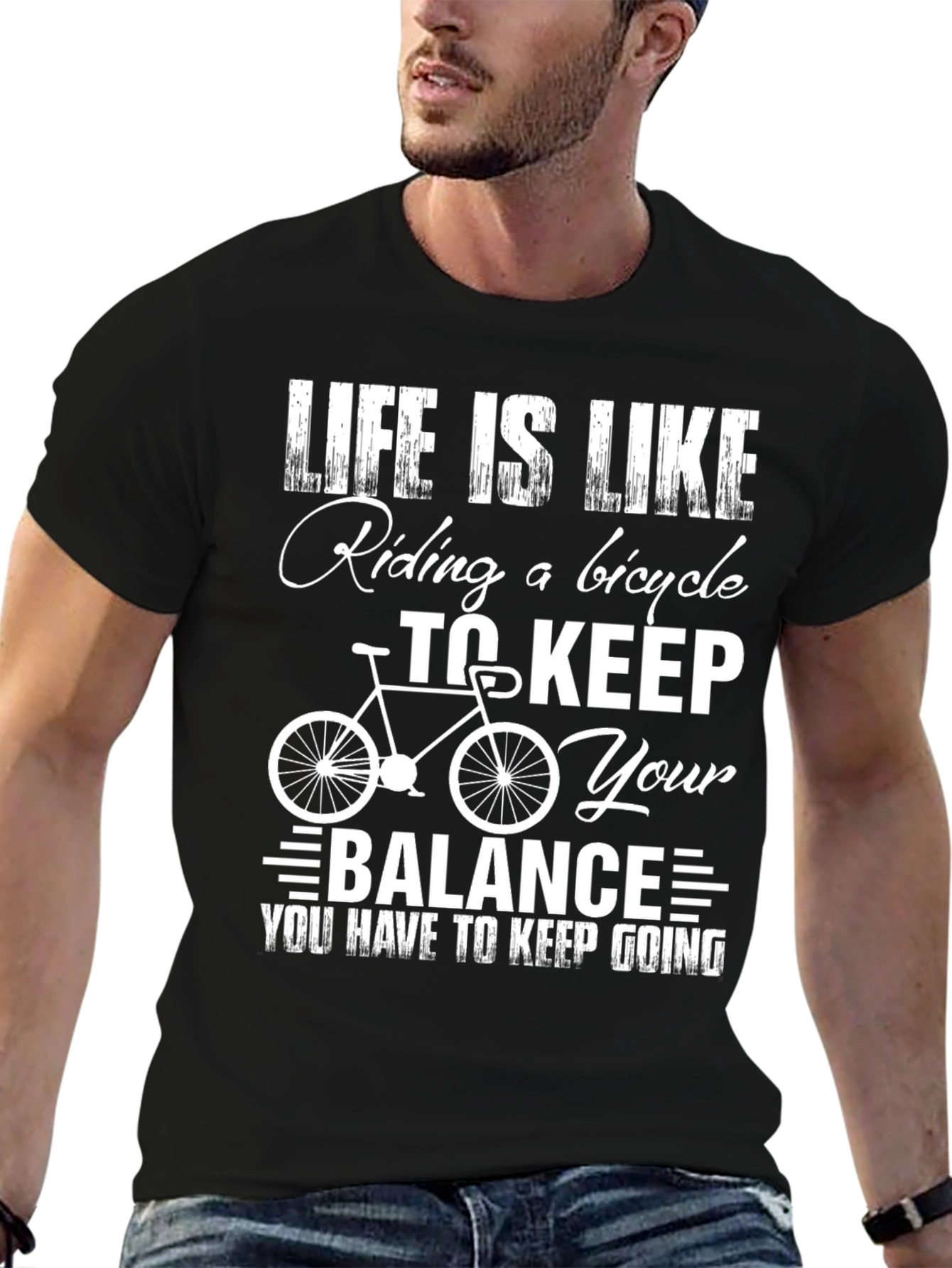 Life is Like Riding a Bicycle Graphic Tee