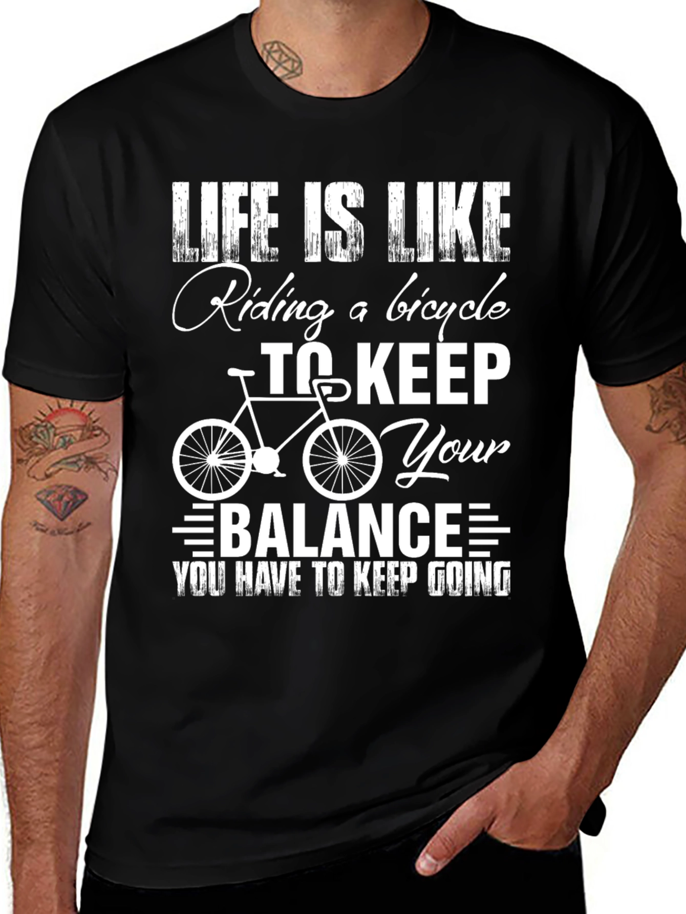 Life is Like Riding a Bicycle Graphic Tee