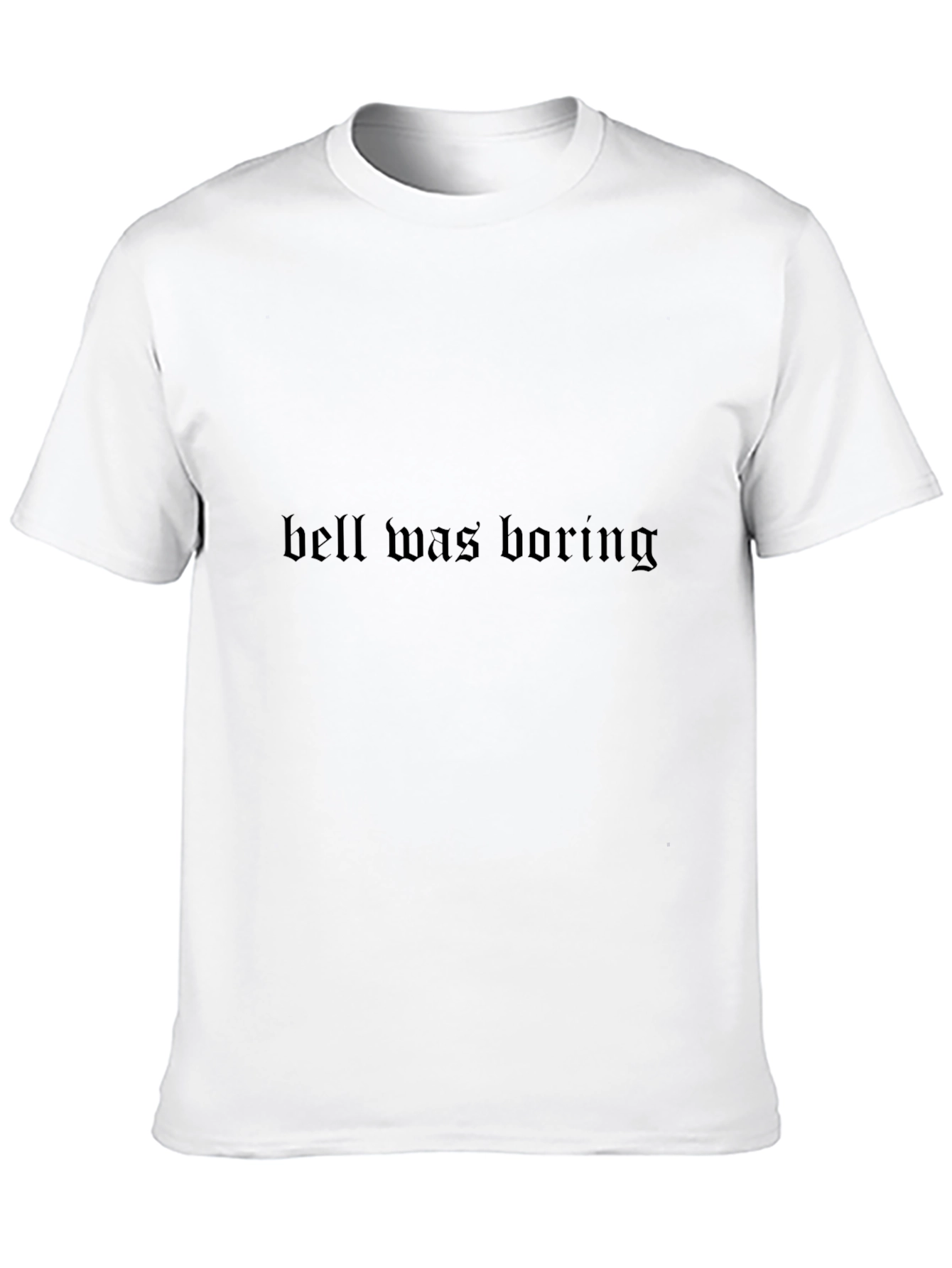Hell Was Boring Black Graphic T-Shirt