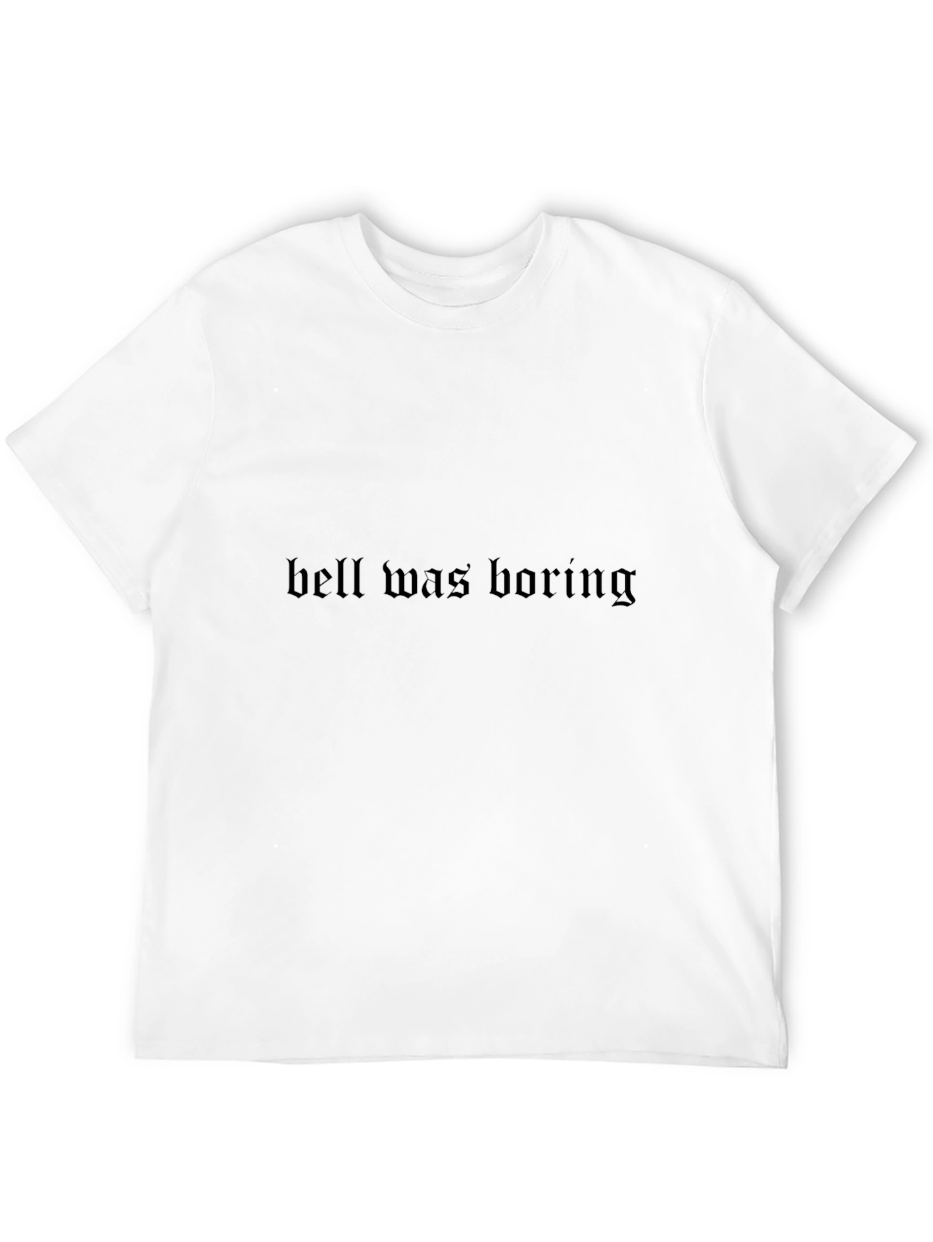 Hell Was Boring Black Graphic T-Shirt