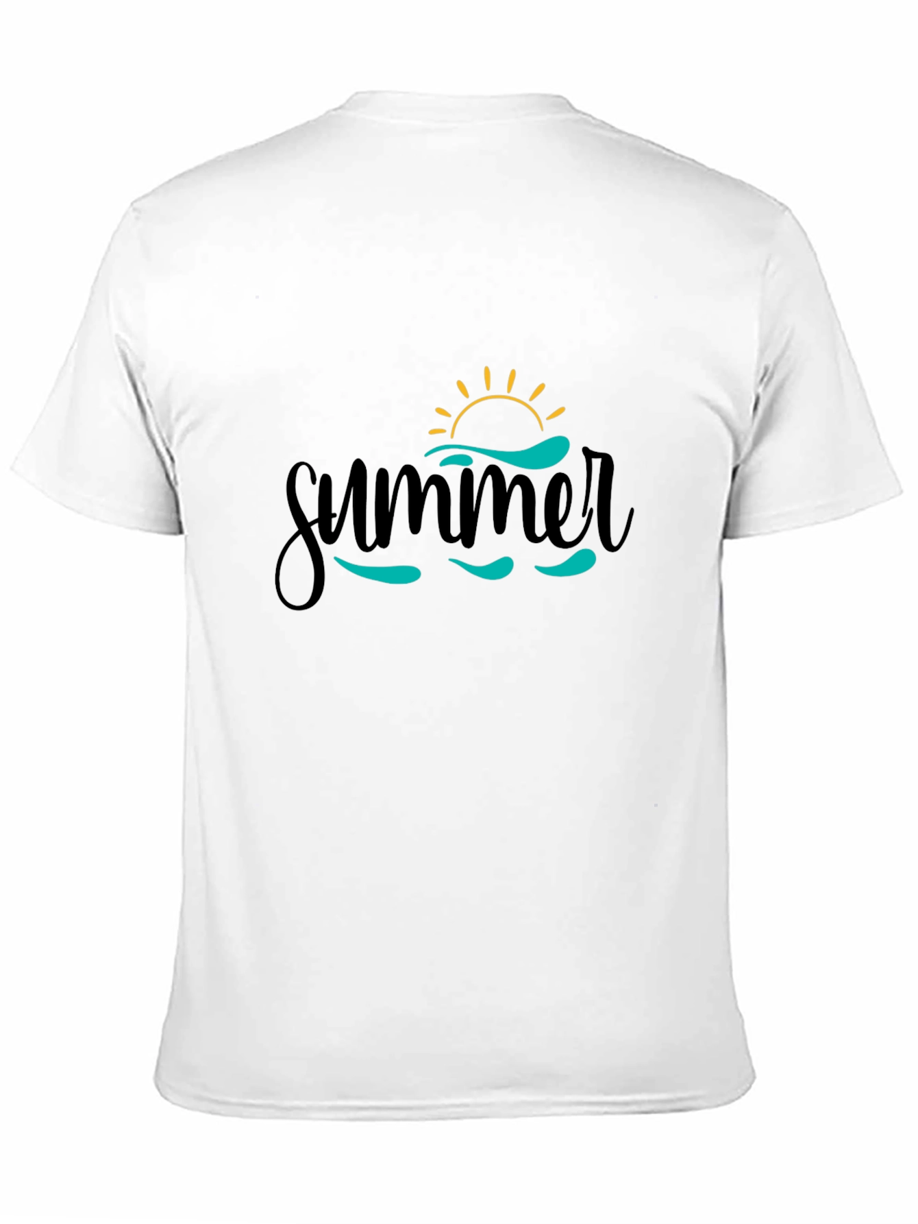 Summer Waves Black T-Shirt - Vacation Ready!