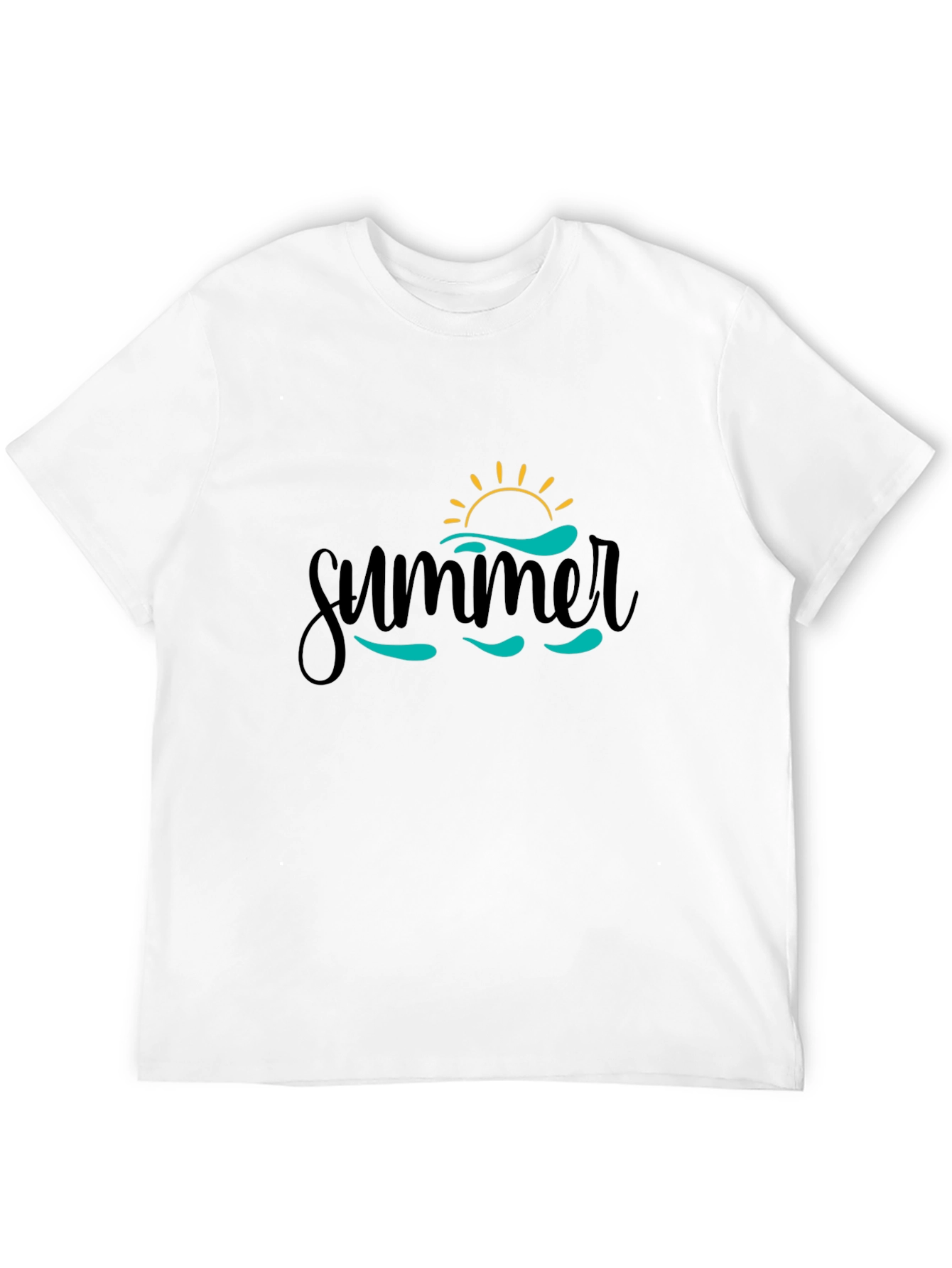 Summer Waves Black T-Shirt - Vacation Ready!