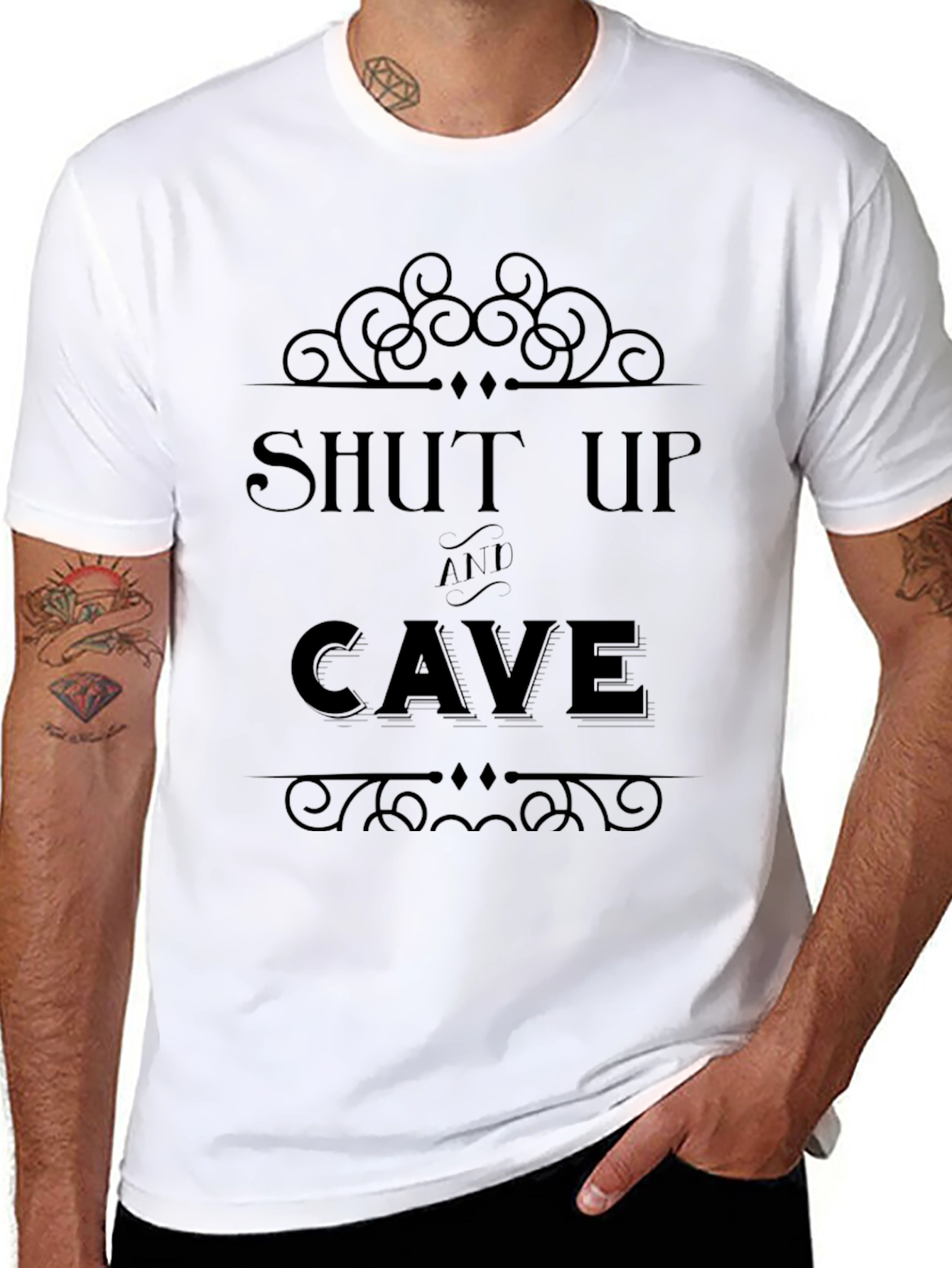Shut Up and Cave Graphic T-Shirt - Unisex Tee