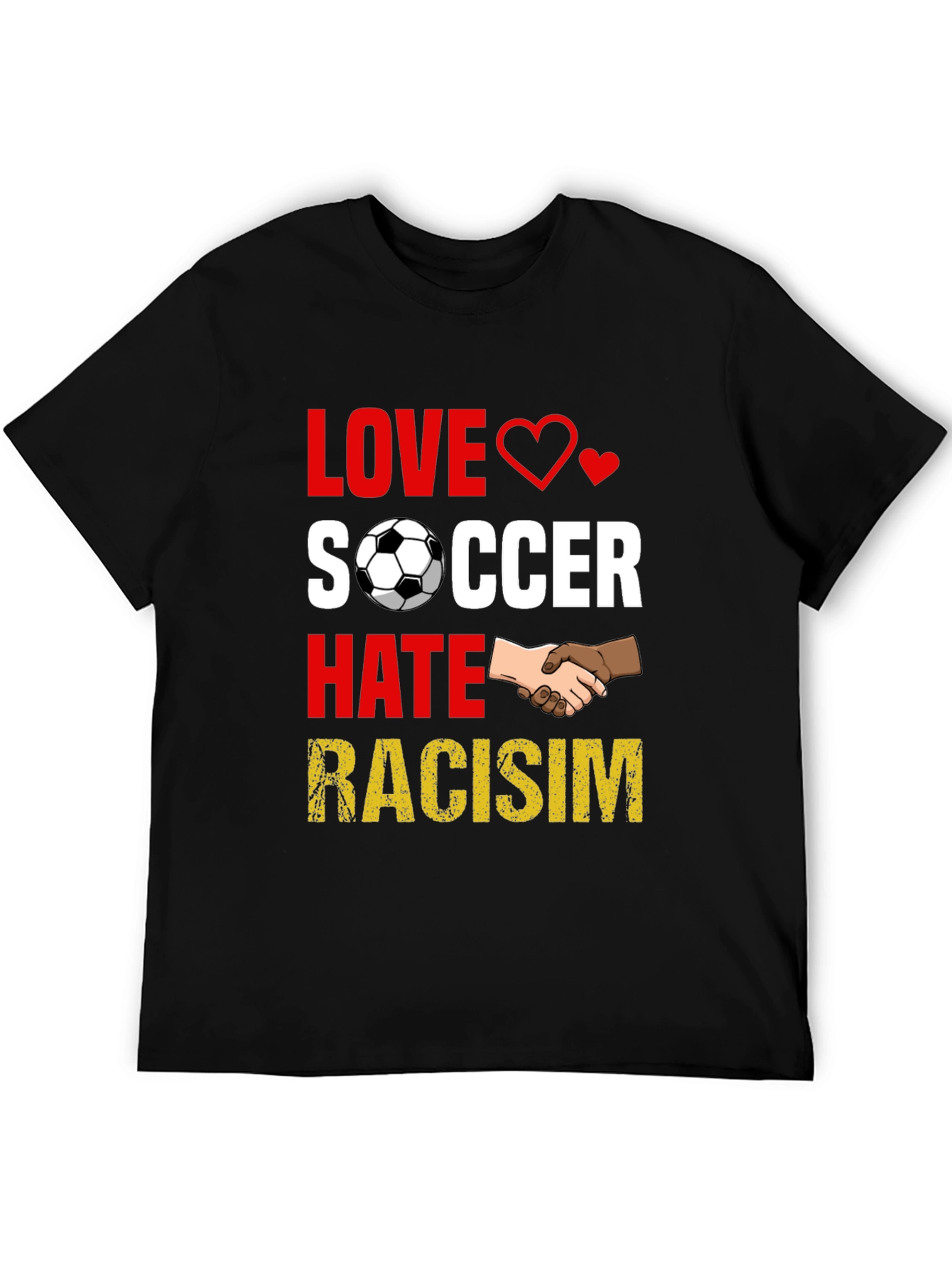 Love Soccer Hate Racism T-Shirt