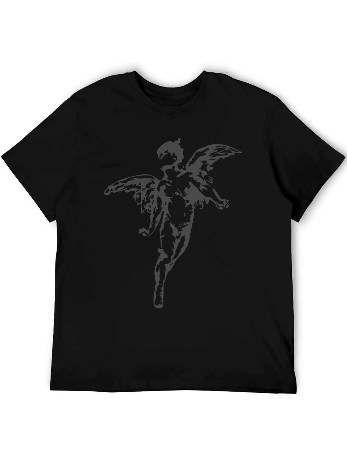 Angel Graphic Black T-Shirt
