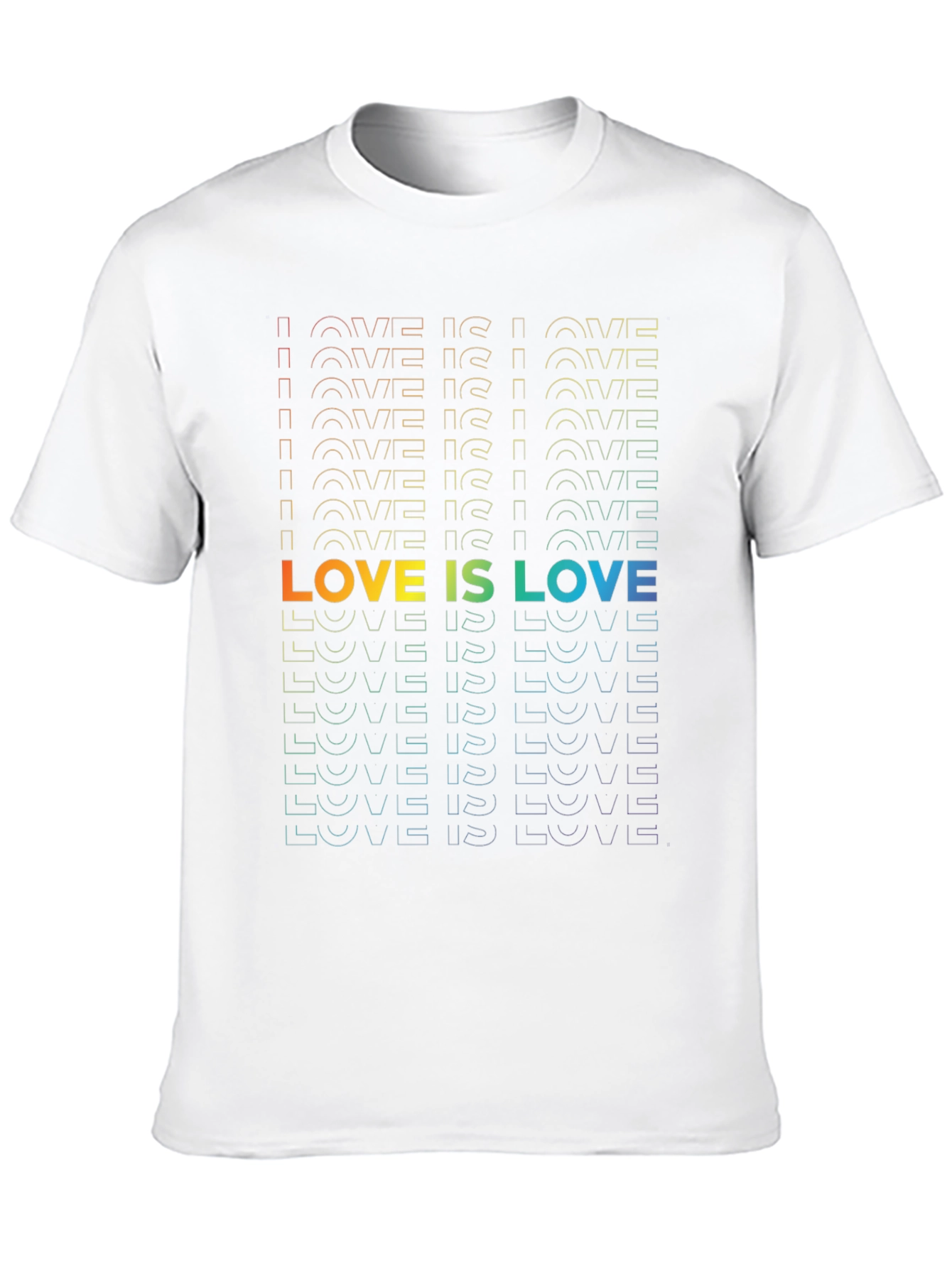 Love Is Love Rainbow Graphic T-Shirt