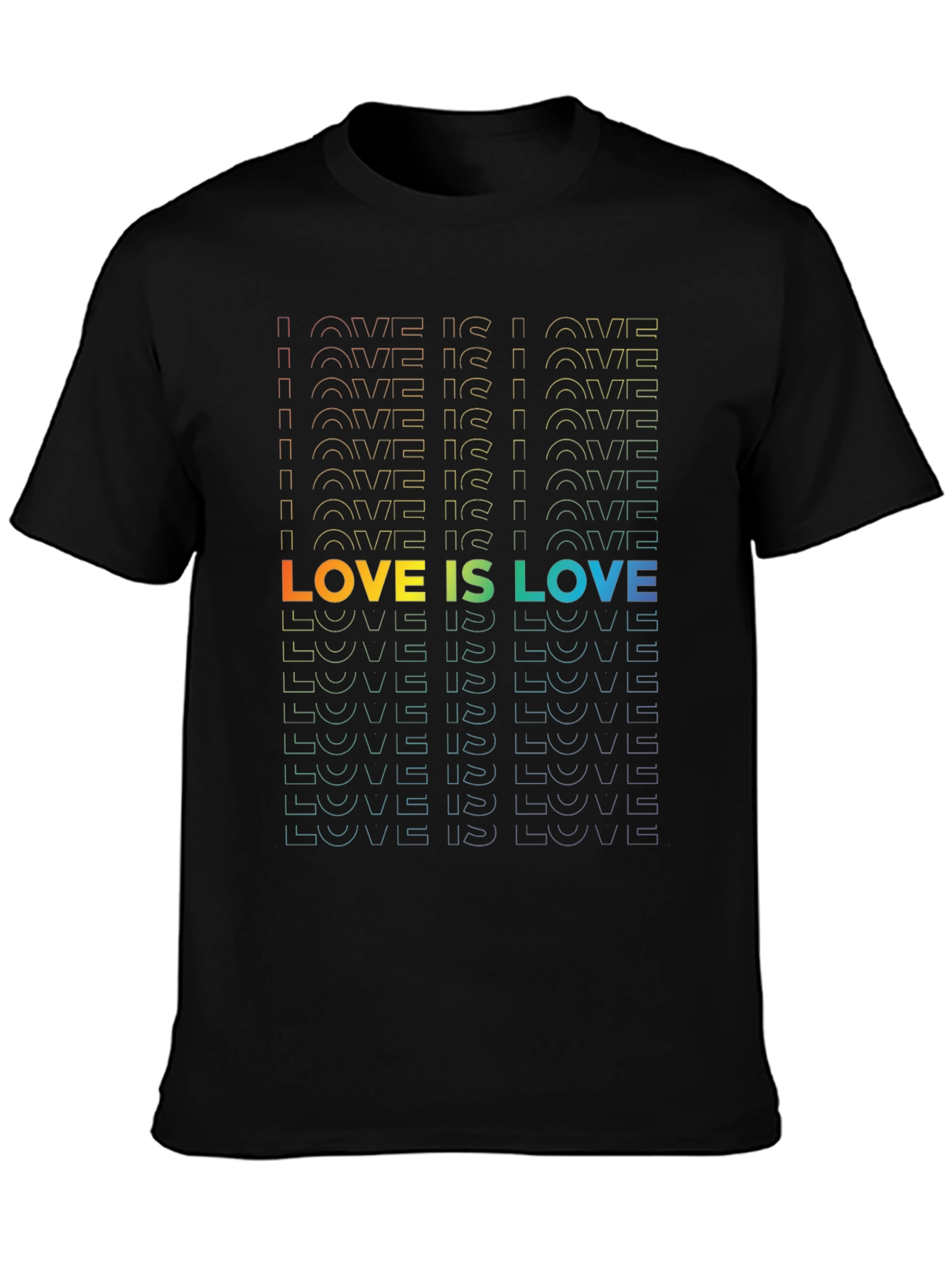 Love Is Love Rainbow Graphic T-Shirt