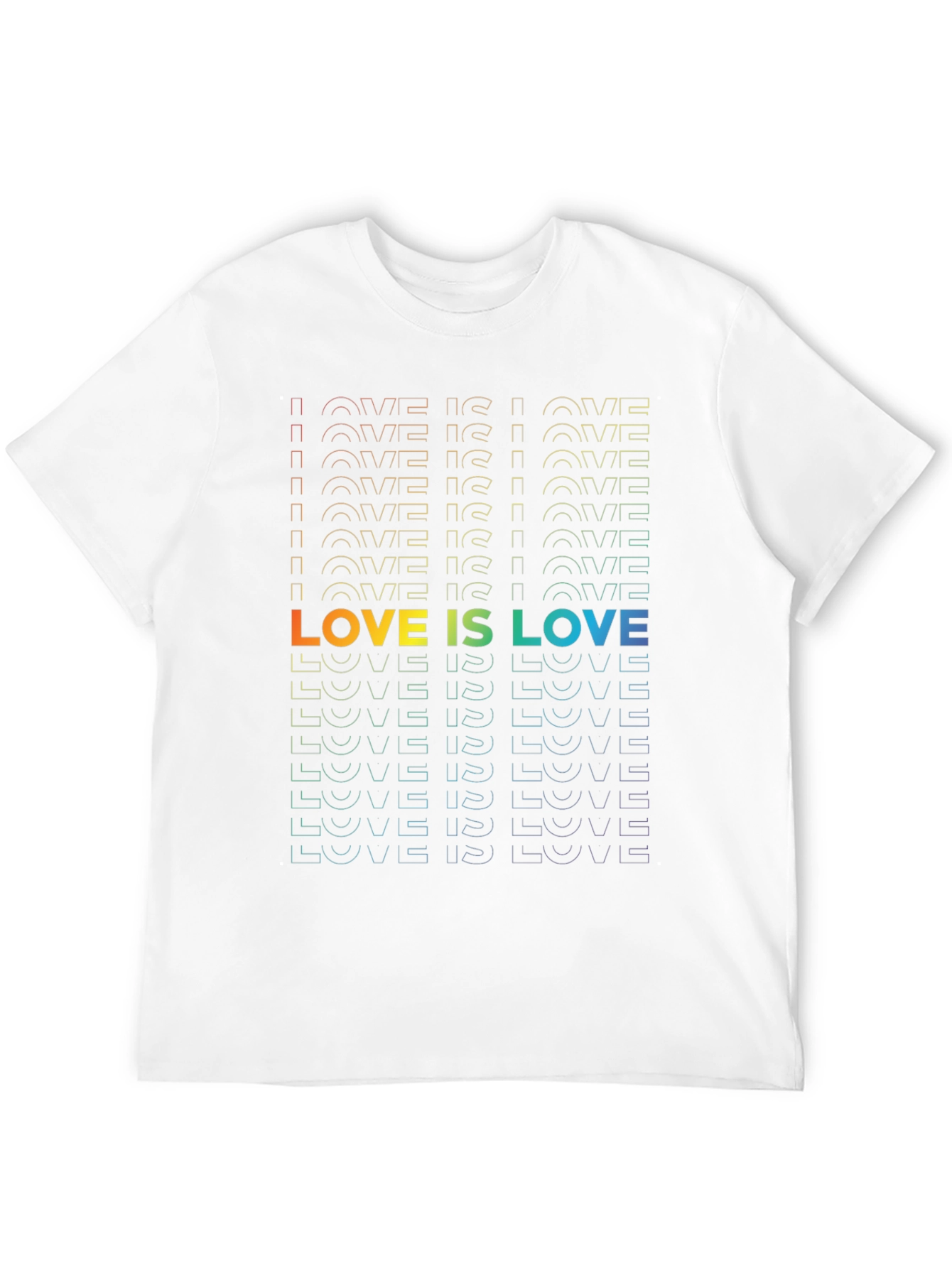 Love Is Love Rainbow Graphic T-Shirt