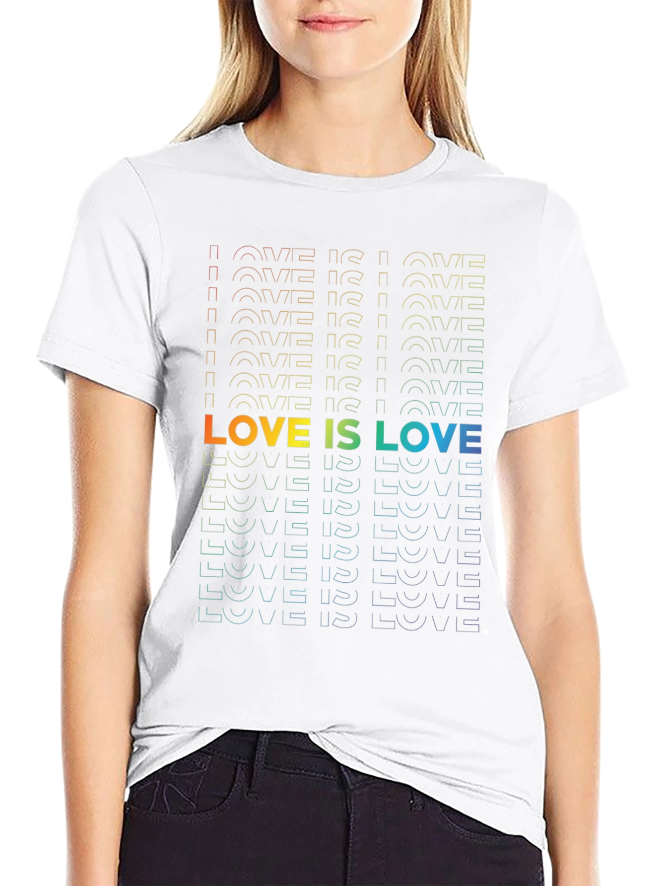 Love Is Love Rainbow Graphic T-Shirt